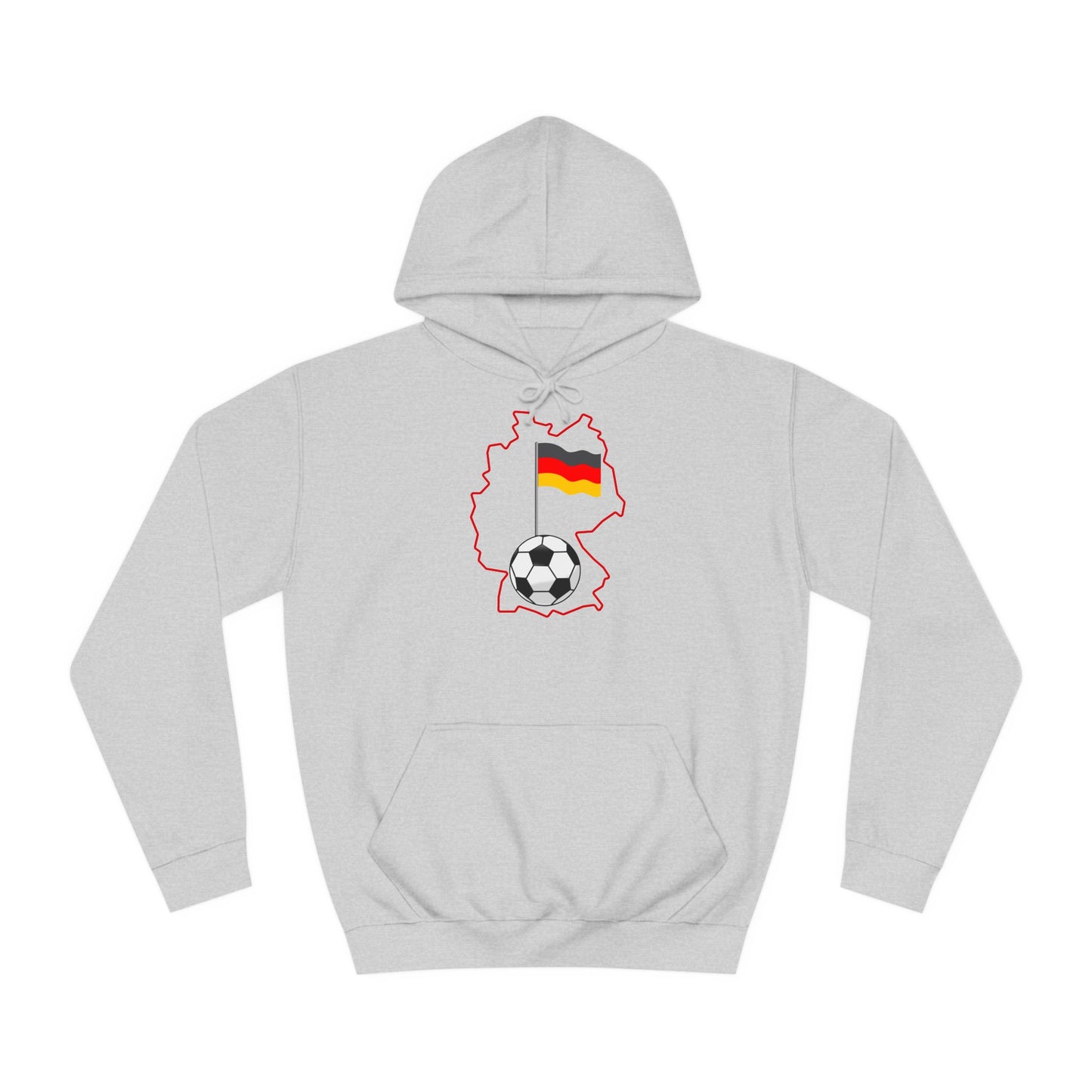 Erleben Sie die Schönheit und Leidenschaft des Fußballs in Deutschland - Beidseitig bedruckt - Hochwertige Unisex-Kapuzenpullover