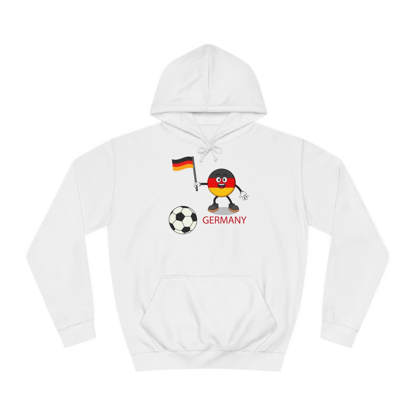 Erleben Sie die Schönheit und Leidenschaft des Fußballs in Deutschland - Hochwertige Unisex-Kapuzenpullover - Beidseitig bedruckt