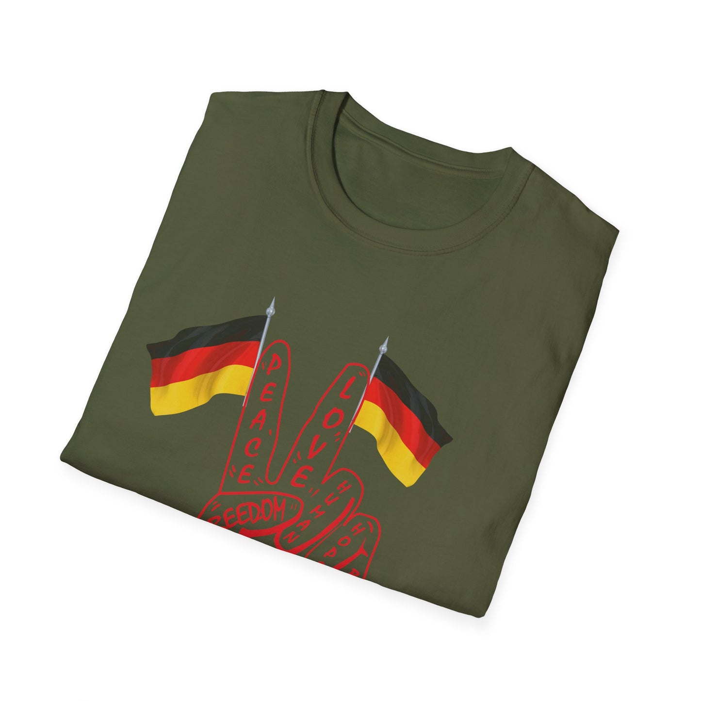 Deutschland für peace - Unisex T-Shirt nur für Frieden