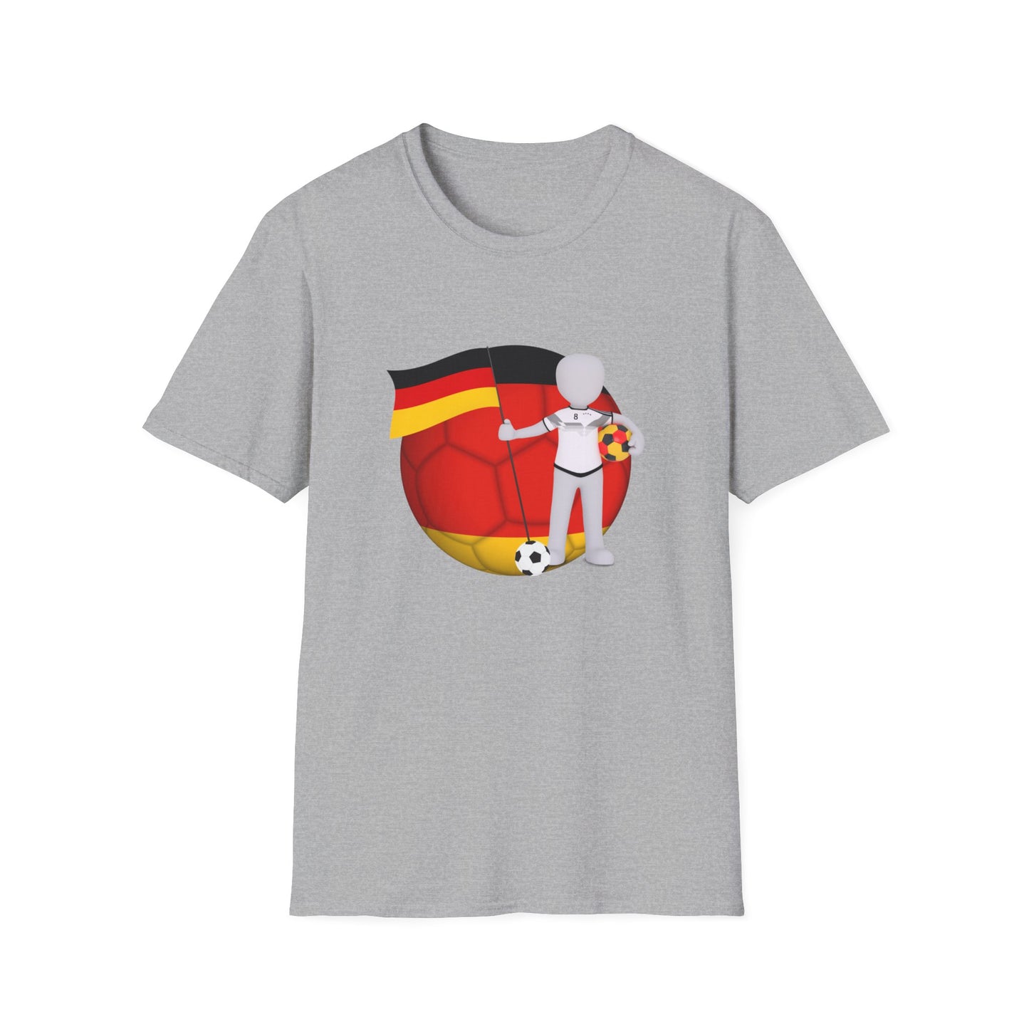 Beste Unisex T-Shirt-Motive für Fußballfans, Echte Fanbekleidung mit deutscher Fußballleidenschaft, Nationalmannschaft-Fantrikot,