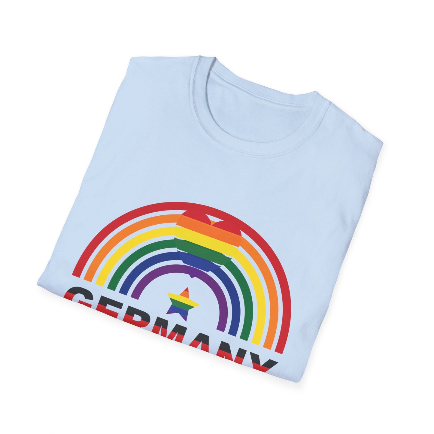 Regenbogen Deutschland - Deutsche Sterne auf einzigartige Unisex T-Shirt