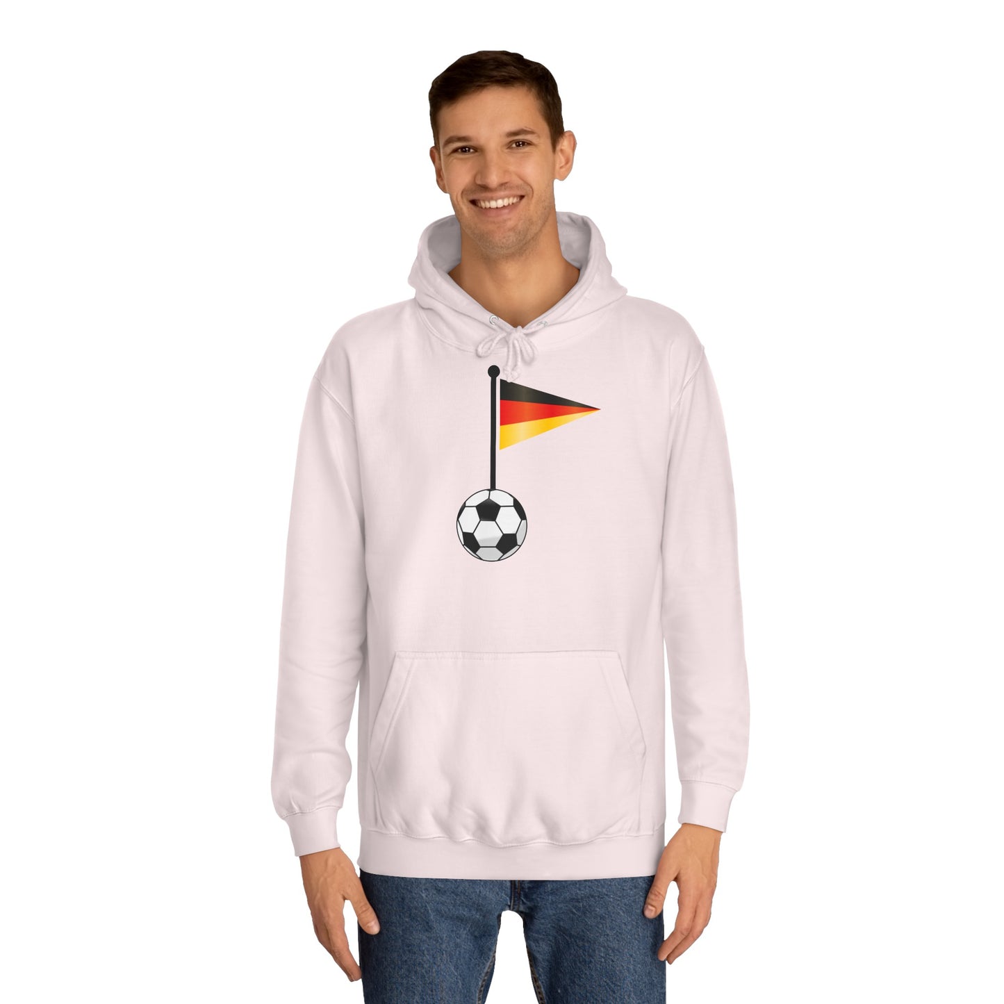 Einfach für Deutschland stehen -   Immer witer - Hochwertige Unisex-Kapuzenpullover - Beidseitig