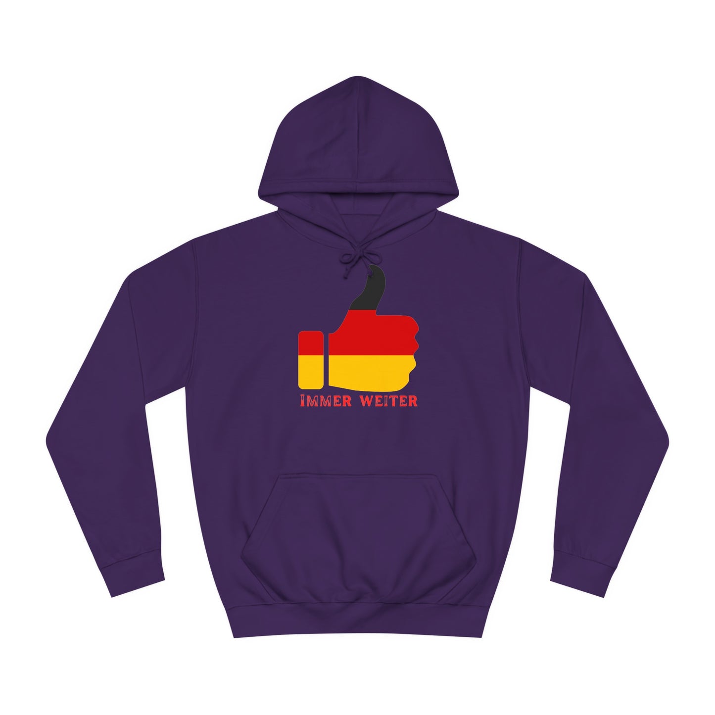 Immer Weiter für Team Deutschland auf Unisex Hoodies -  Beidseitig bedruckt