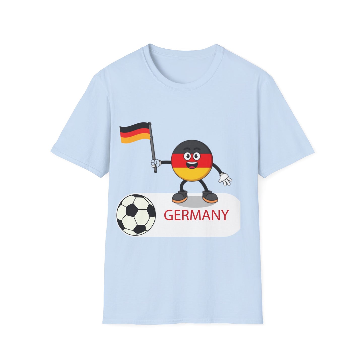 Allez deutsche Nationalmannschaft - Fußballfan Unisex T-Shirts, Deutsche Flagge, Fanmotivtrikot