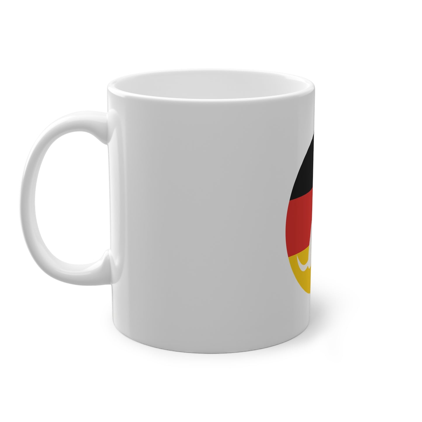 Hunde in voller Unterstützung - auf Kaffeetassen bedruckt - Farbe: weiß, Standardtasse, groß 11 Unzen