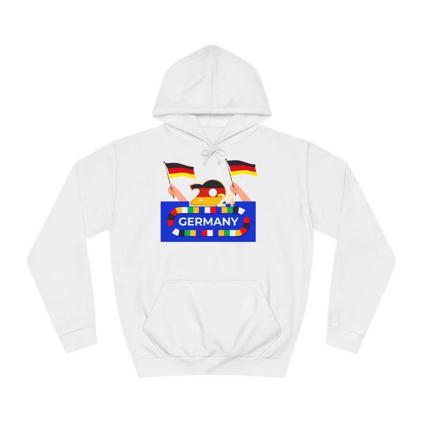 EM 2024 in Deutschland - Fußballs made in Deutschland -  Beidseitig auf top Qualität Hoodies bedruckt