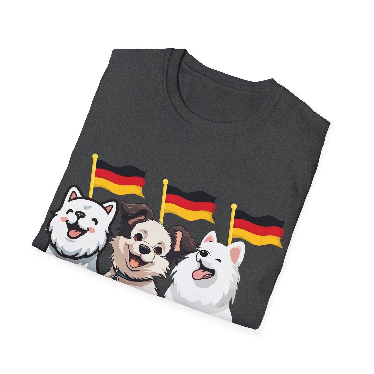 Deutsche Hunde für die Nationalmannschaft, Fußballfan T-Shirts, Flagge, Fanmotivtrikot, Fan Unisex T-Shirt, Tore, EM 2024, German Soccer