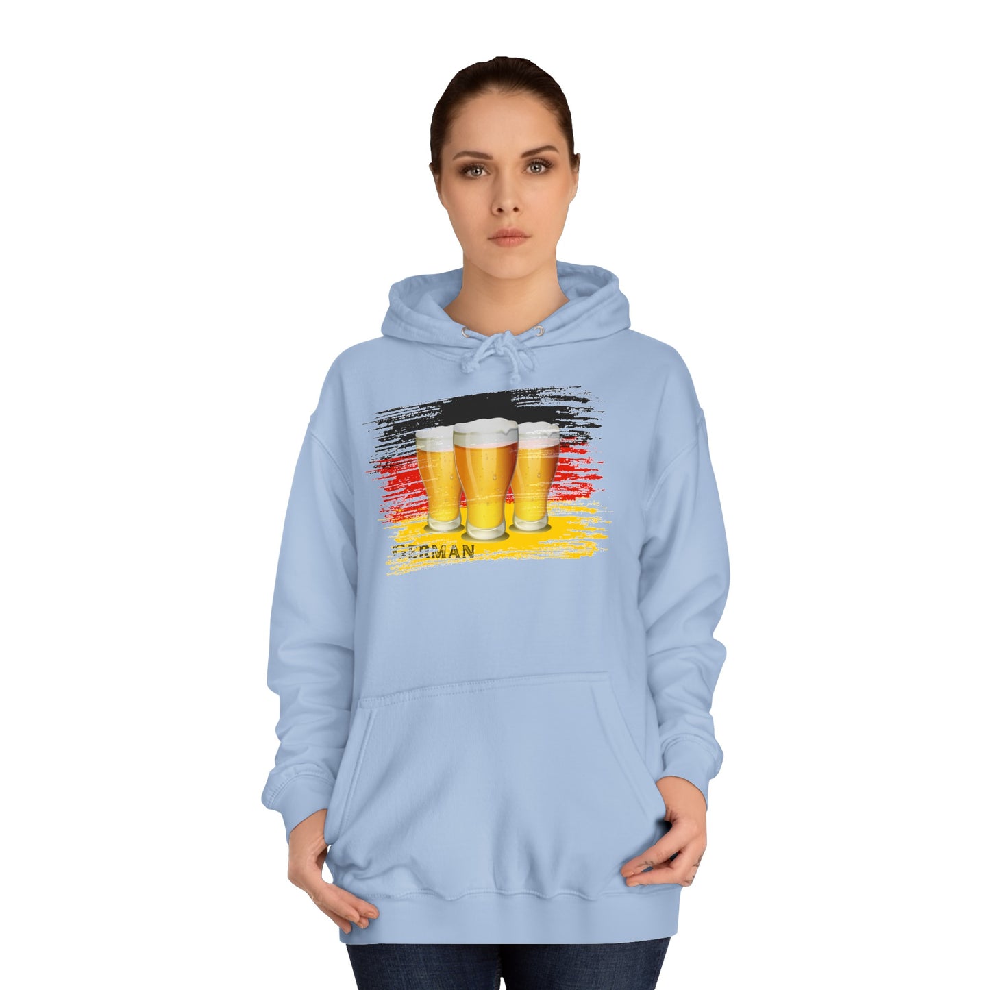 Bier Fans für Deutschland -  auf Unisex Hoodies beidseitig bedruckt