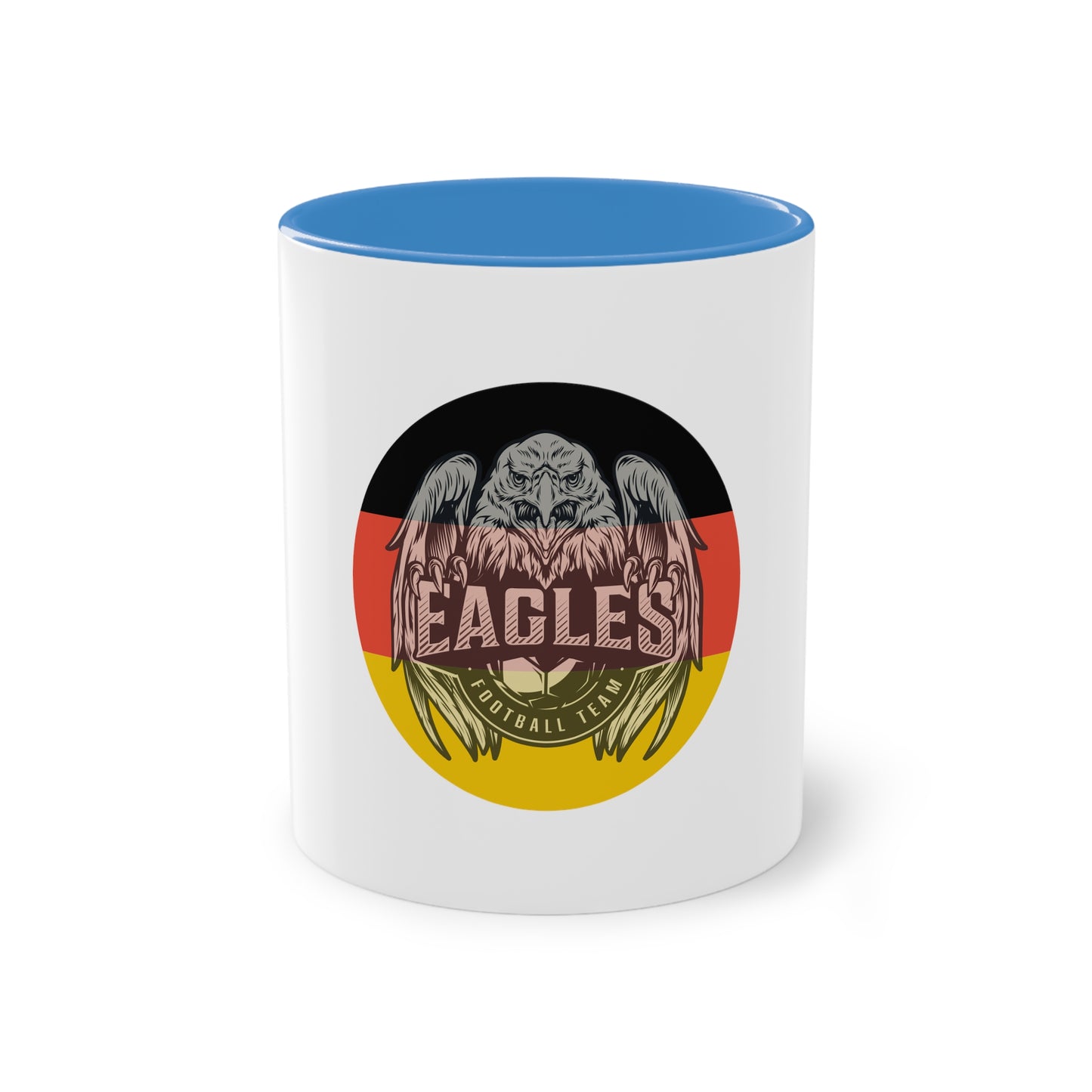 Majestätischer Adler auf Kaffeetassen – Kraft und Eleganz