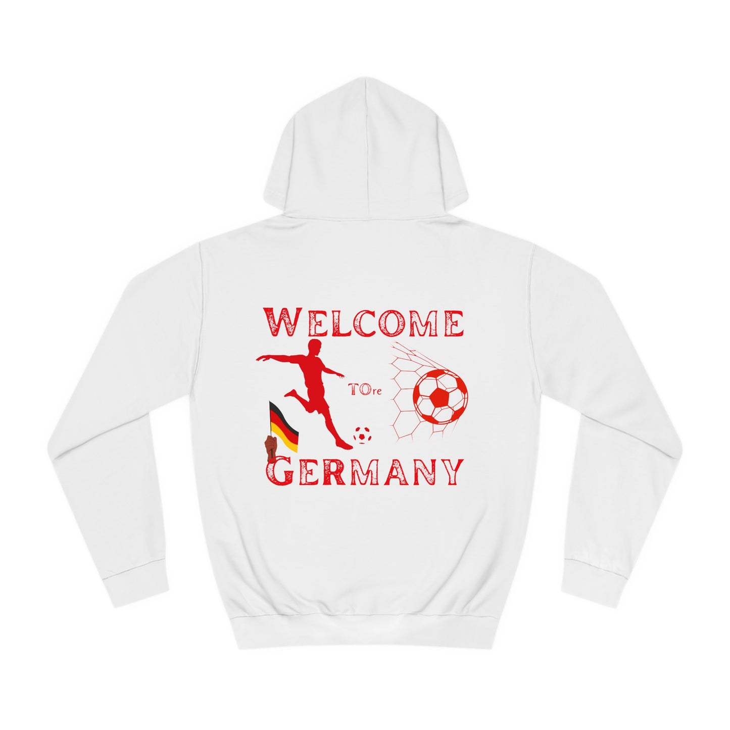 Erleben Sie die Schönheit und Leidenschaft des Fußballs in Deutschland - Hochwertige Unisex-Kapuzenpullover - Beidseitig bedruckt