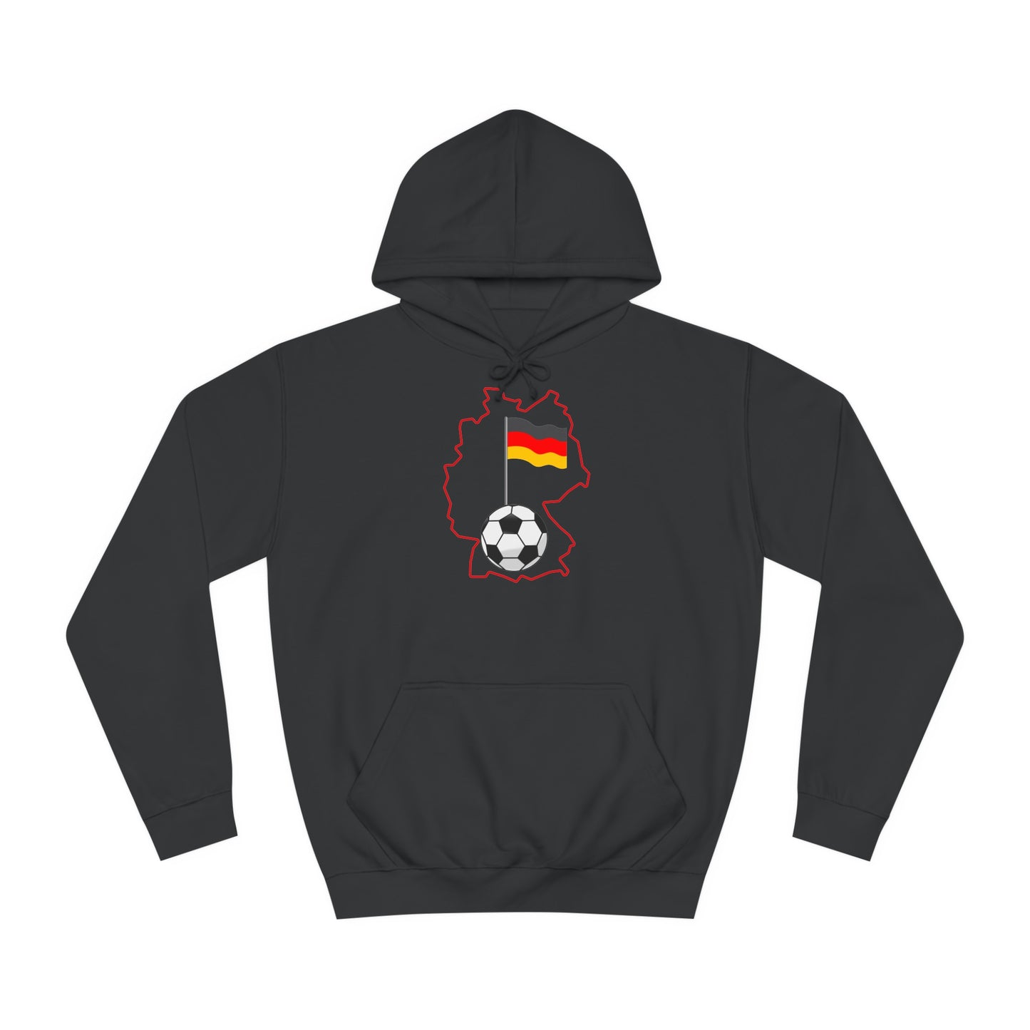 Erleben Sie die Schönheit und Leidenschaft des Fußballs in Deutschland - Beidseitig bedruckt - Hochwertige Unisex-Kapuzenpullover