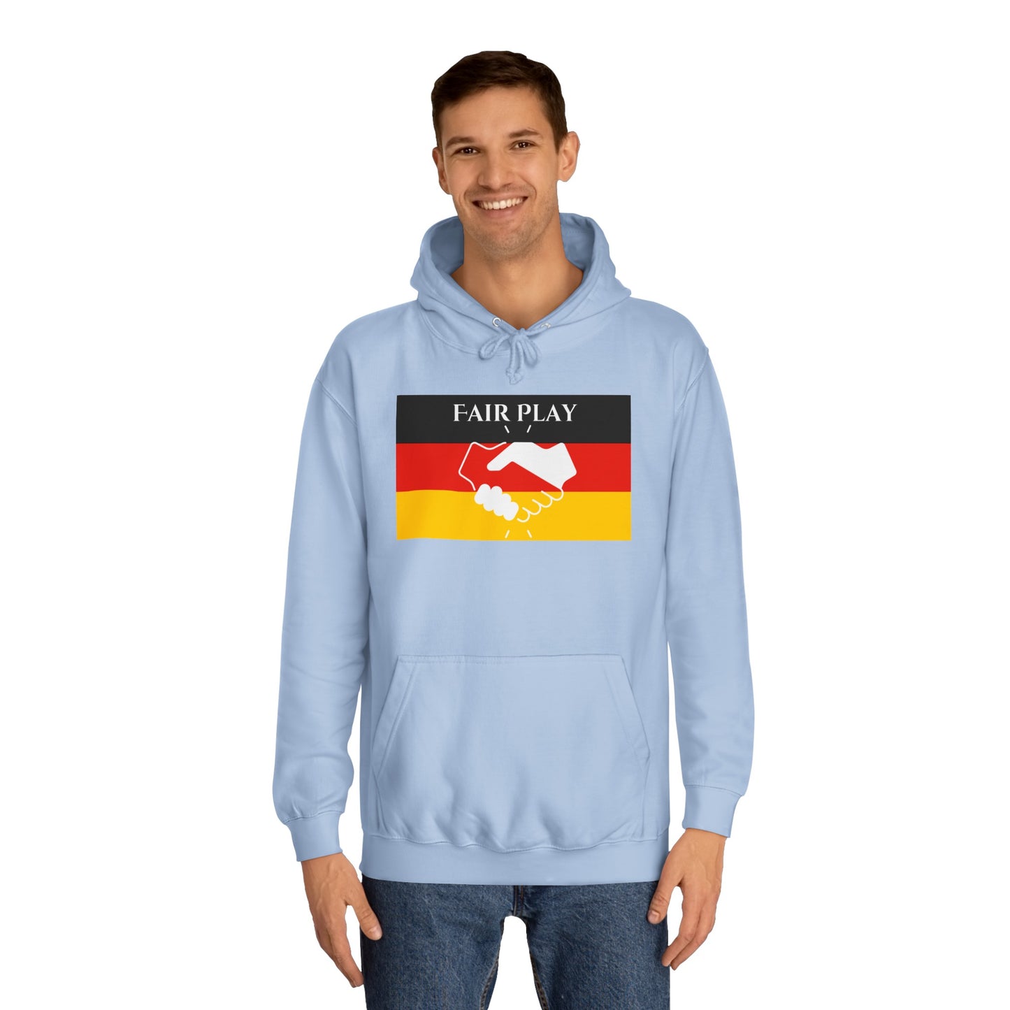 Hochwertige Hoodies - Fairplay für Deutschland - Beide Seiten gedruckt