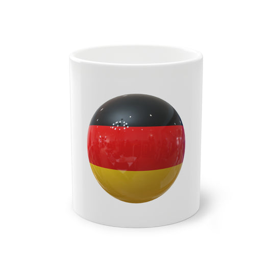 Die wahre Leidenschaft für Fußball  - auf Kaffeetassen bedruckt - Farbe: weiß, Standardtasse, groß 11 Unzen