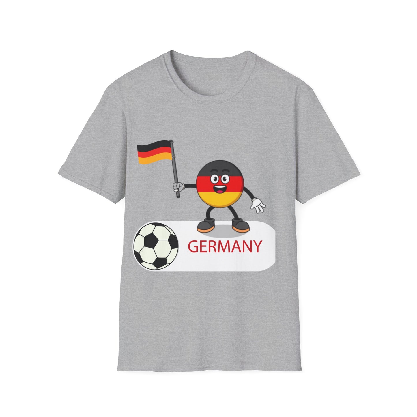 Allez deutsche Nationalmannschaft - Fußballfan Unisex T-Shirts, Deutsche Flagge, Fanmotivtrikot