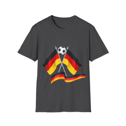 Fanmotivtrikot - Deutsche Flagge für Fußballfan auf Unisex T-Shirt