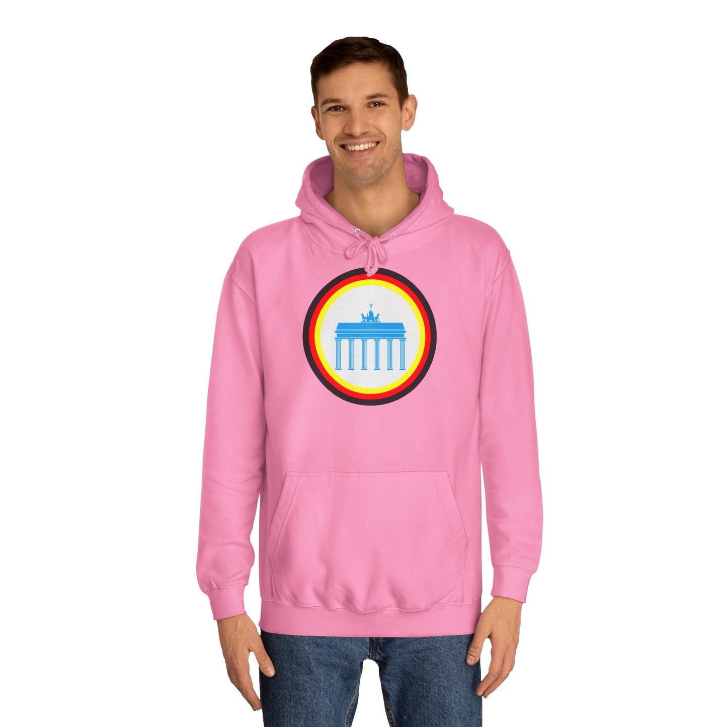 Brandenburger Tor auf Unisex-College-Hoodie, Kapuzenpullover,  beidseitig bedruckt