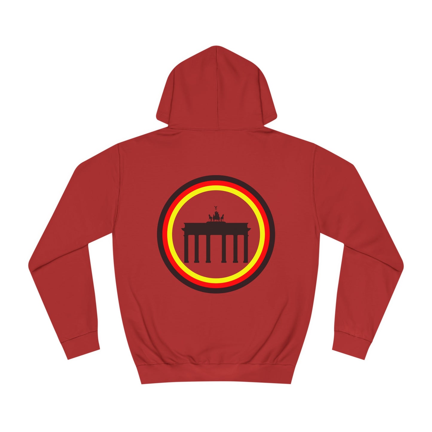 Brandenburger Tor auf Unisex-College-Hoodie, Kapuzenpullover,  beidseitig bedruckt