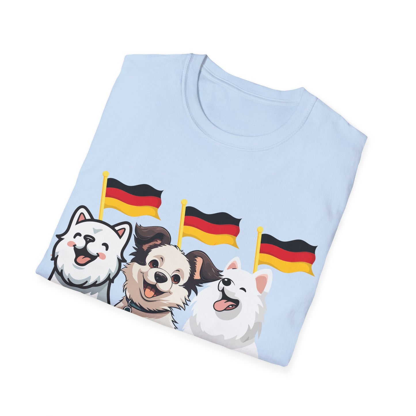 Deutsche Hunde für die Nationalmannschaft, Fußballfan T-Shirts, Flagge, Fanmotivtrikot, Fan Unisex T-Shirt, Tore, EM 2024, German Soccer