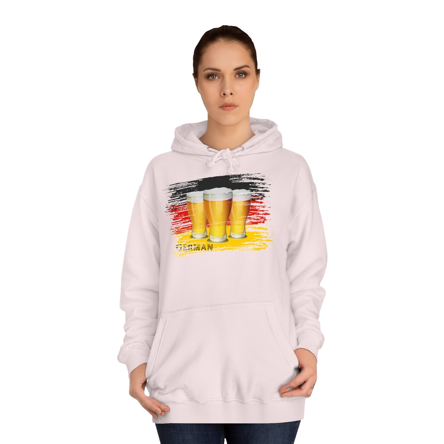 Bier Fans für Deutschland -  auf Unisex Hoodies beidseitig bedruckt