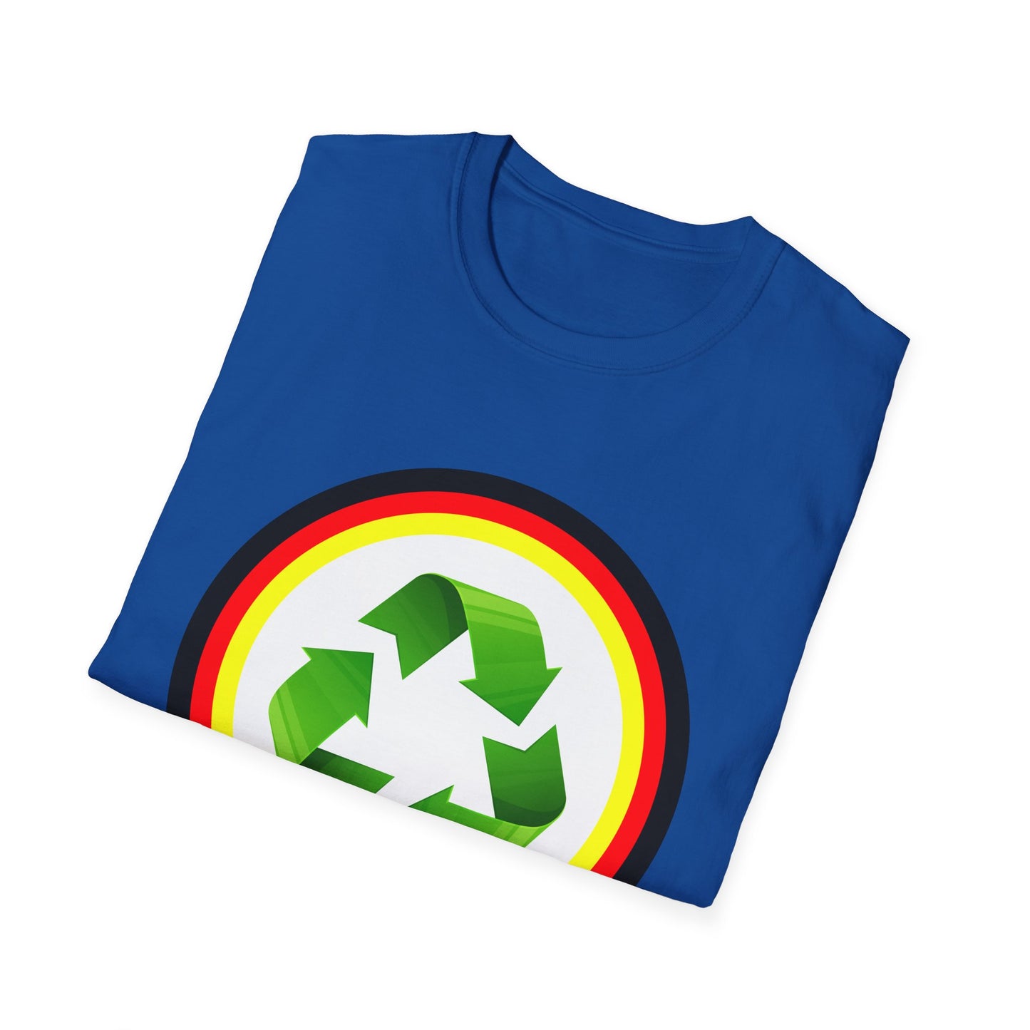 Grünes Herz für die Umwelt auf Unisex T-Shirts bedruckt - Design mit Liebe zur Umwelt, Naturschutz, Protect the environment, Recycle, Reuse, Reduce