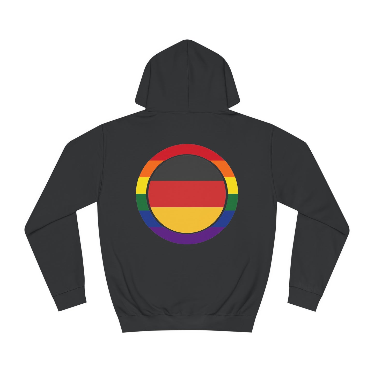 Hochwertige Hoodies - Regenbogen Deutschland - Beide Seiten gedruckt