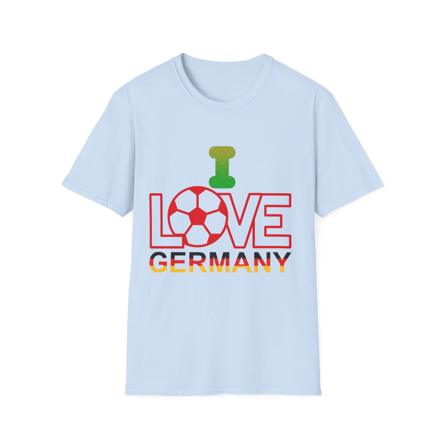 Herzlich Willkommen Unisex T-Shirt, Frieden und Liebe, Liebevolle Gastfreundschaft, Welcome to Germany, I Love Germany, Fußball Deutschland