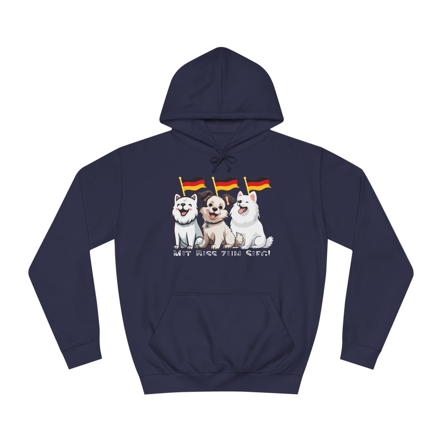 Deutsche Welpen als beste Fans aller Zeiten -  gedruckt auf hochwertigen Hoodies.