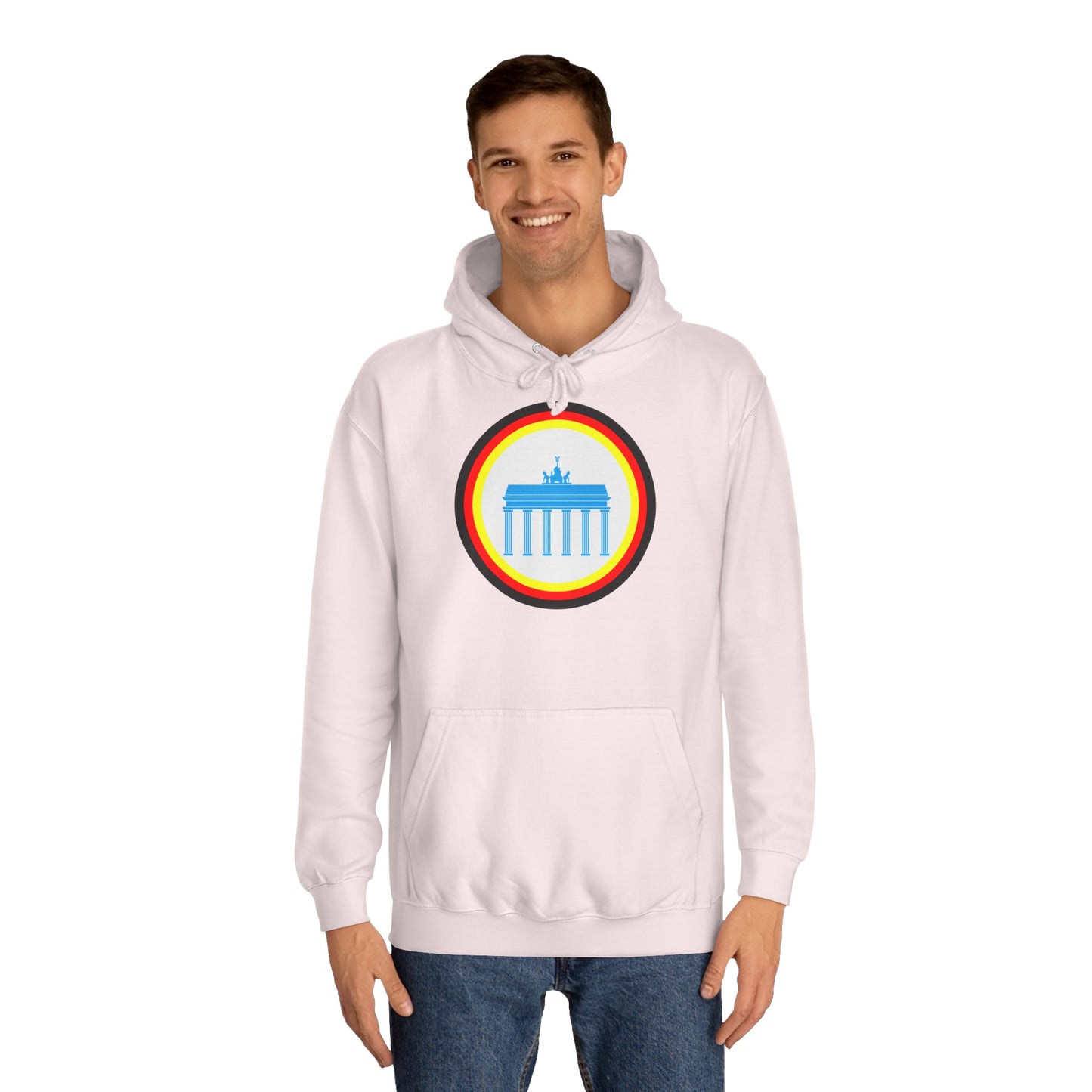 Brandenburger Tor auf Unisex-College-Hoodie, Kapuzenpullover,  beidseitig bedruckt