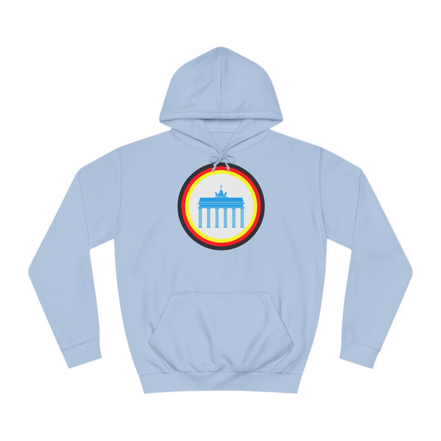 Brandenburger Tor auf Unisex-College-Hoodie, Kapuzenpullover,  beidseitig bedruckt