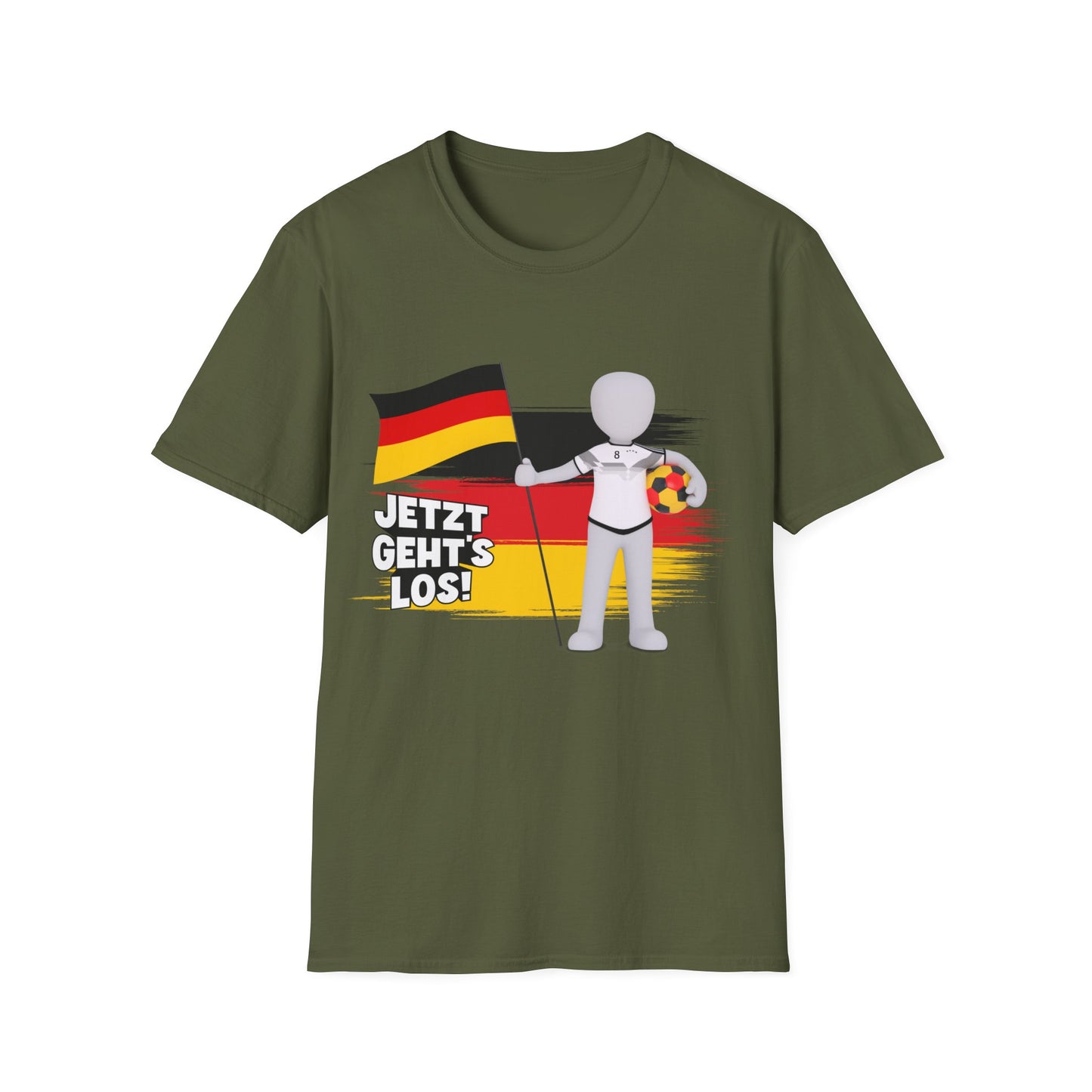 Einzigartige Unisex T-Shirt-Motive für Fußballfans, Echte Fanbekleidung mit deutscher Fußballleidenschaft, Nationalmannschaft-Fantrikot