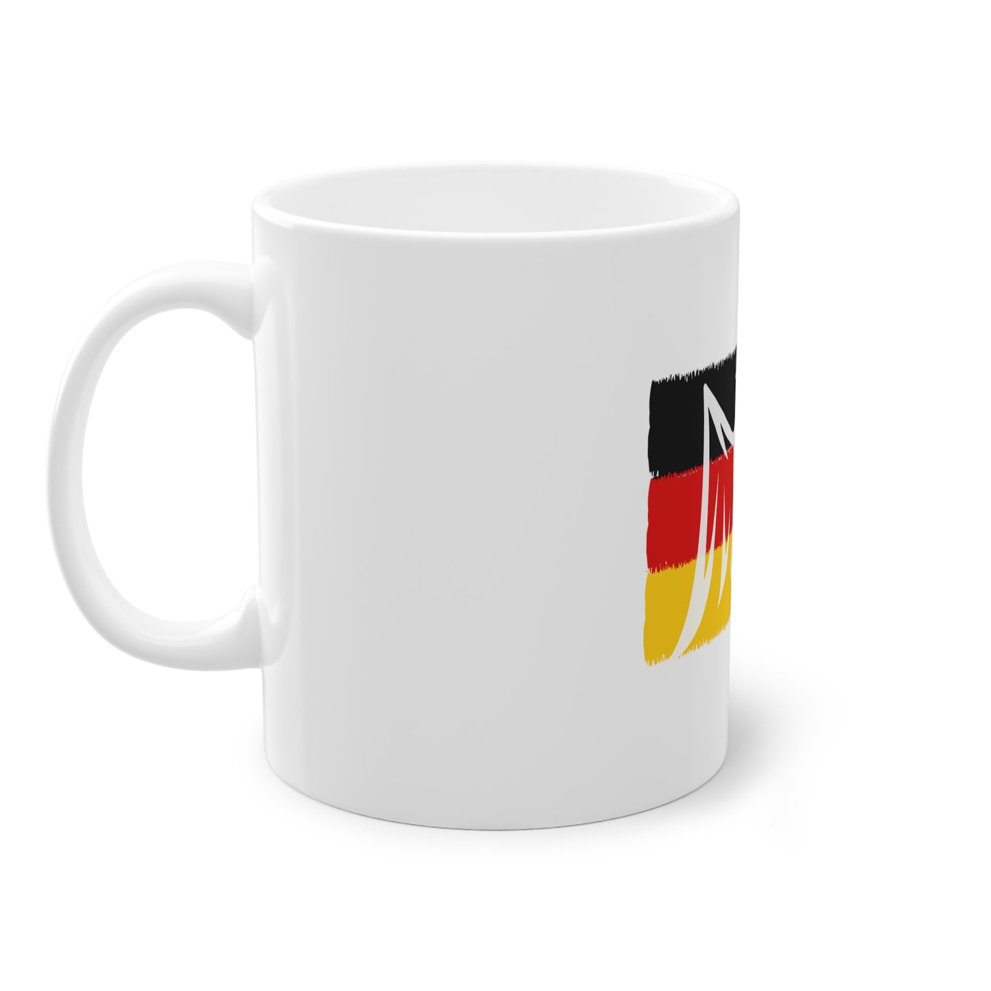 Deutscher Adler, ein Symbol für Frieden, Liebe und Einheit - auf Kaffeetassen bedruckt - Farbe: weiß, Standardtasse, groß 11 Unzen