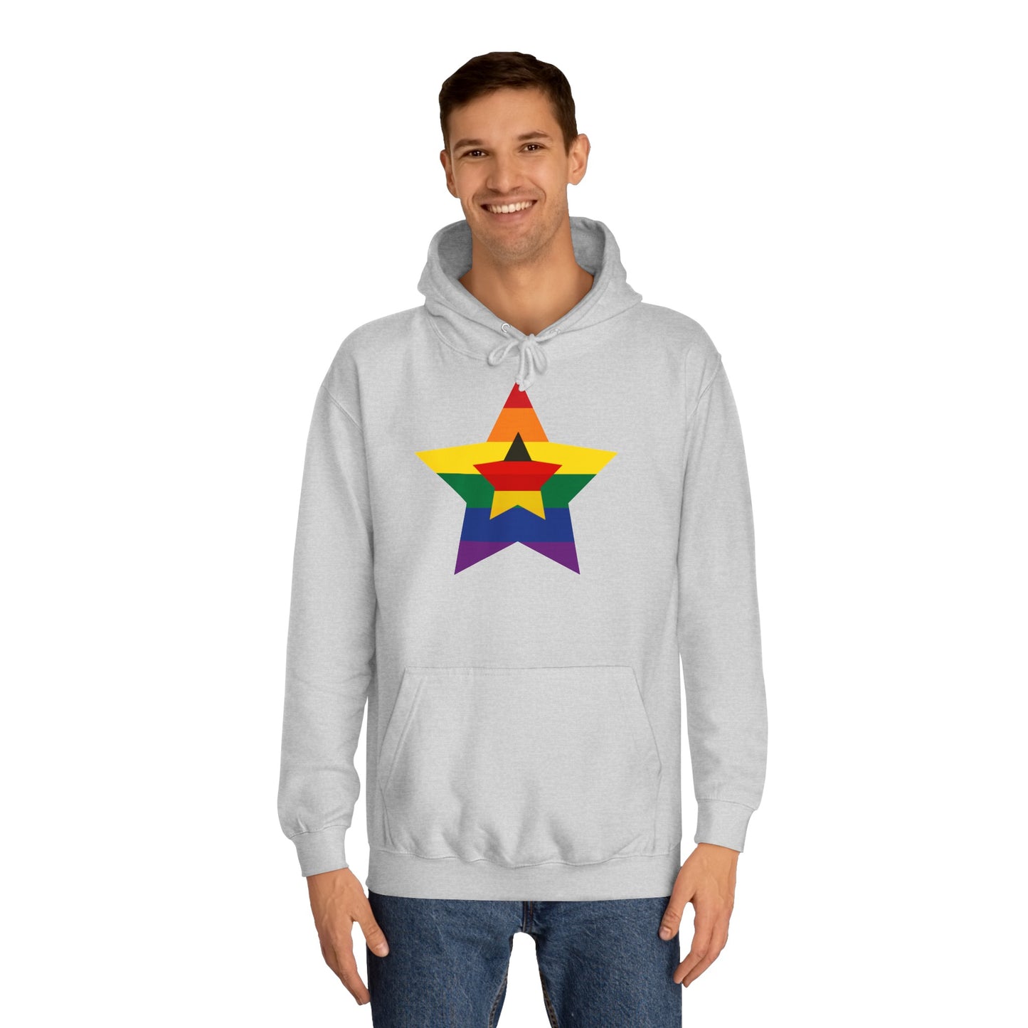 Hochwertige Hoodies - Regenbogen Deutschland - Beide Seiten gedruckt