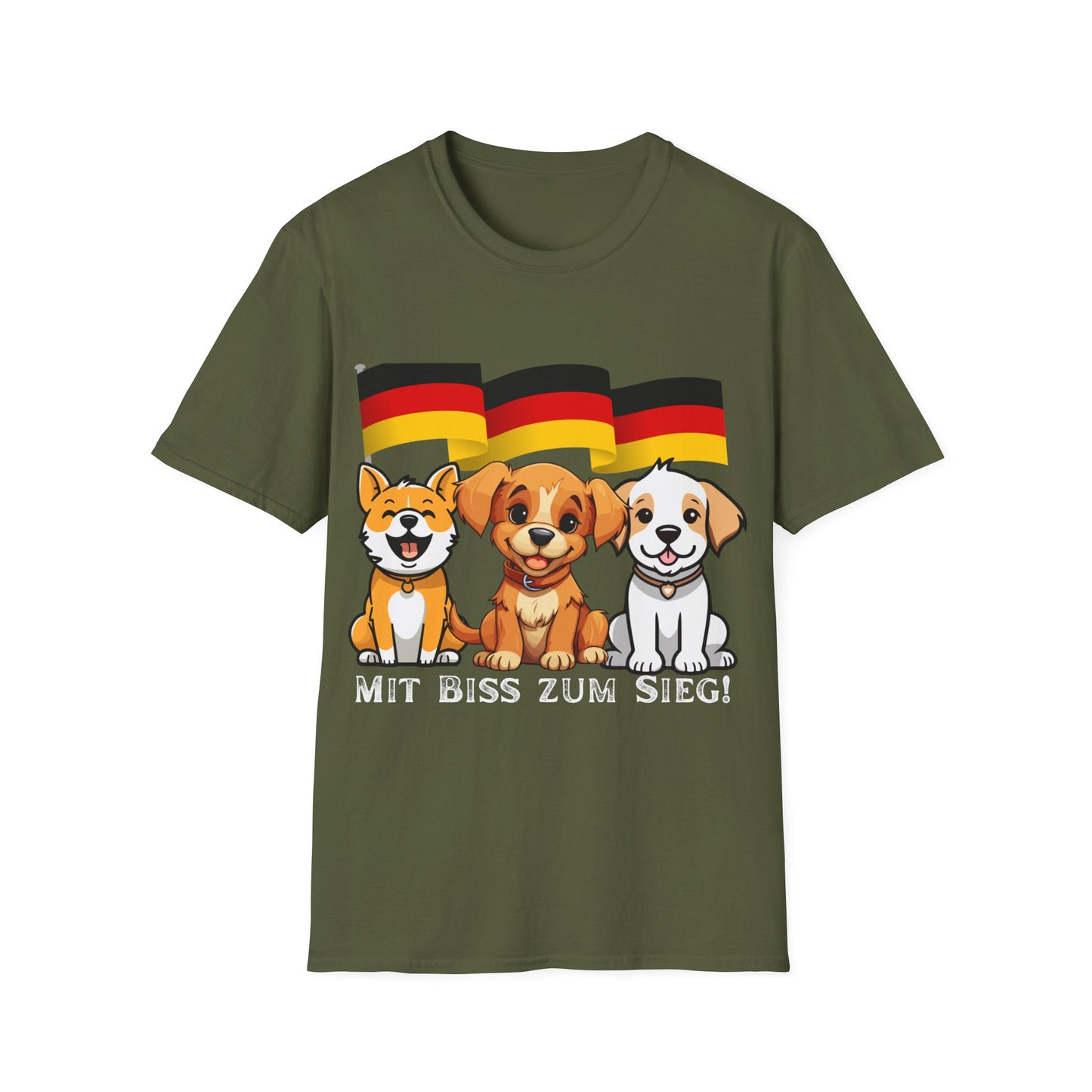 Deutsche Hunde für die Nationalmannschaft, Fußballfan Unisex T-Shirts