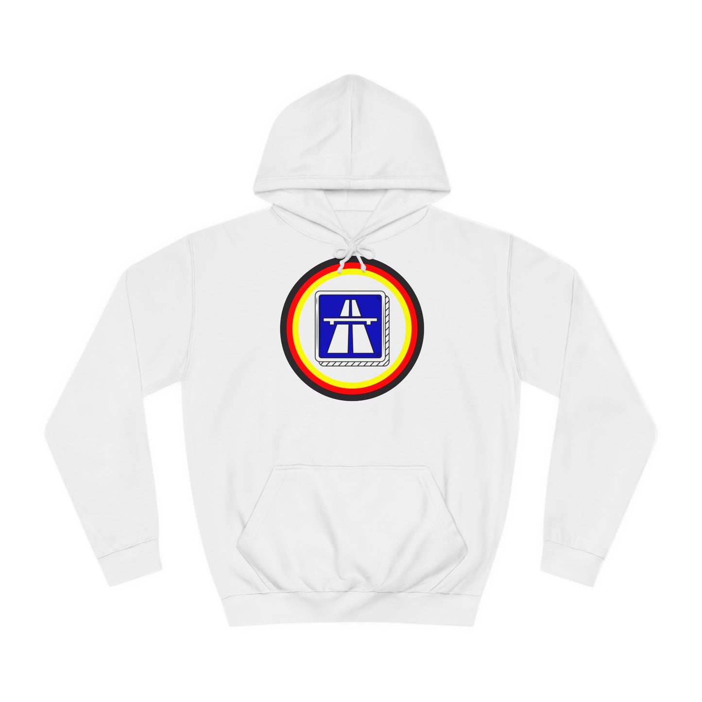 Hochwertige Unisex Hoodies für Autobahnfans - Beide Seiten gedruckt - German Highway - No speed limit