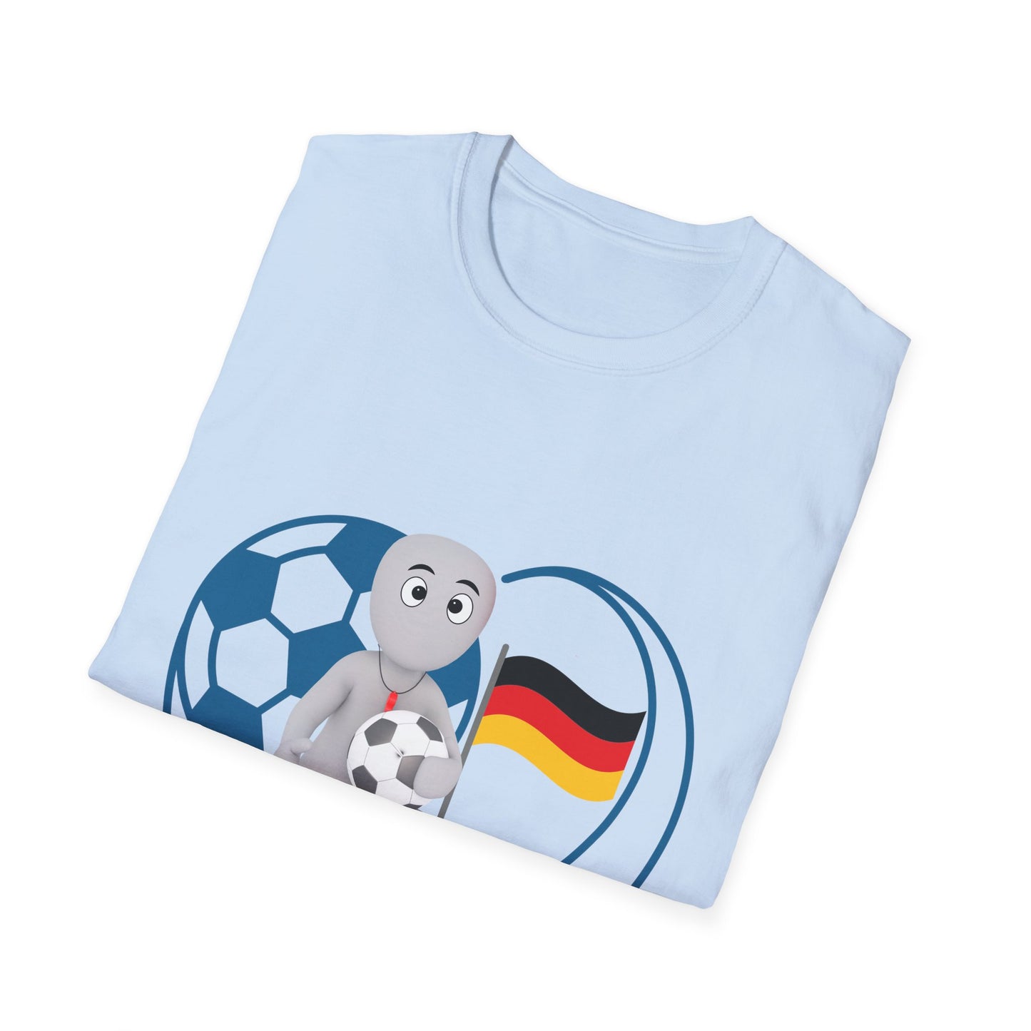 Einzigartige Unisex T-Shirt-Motive für Fußballfans, Echte Fanbekleidung mit deutscher Fußballleidenschaft