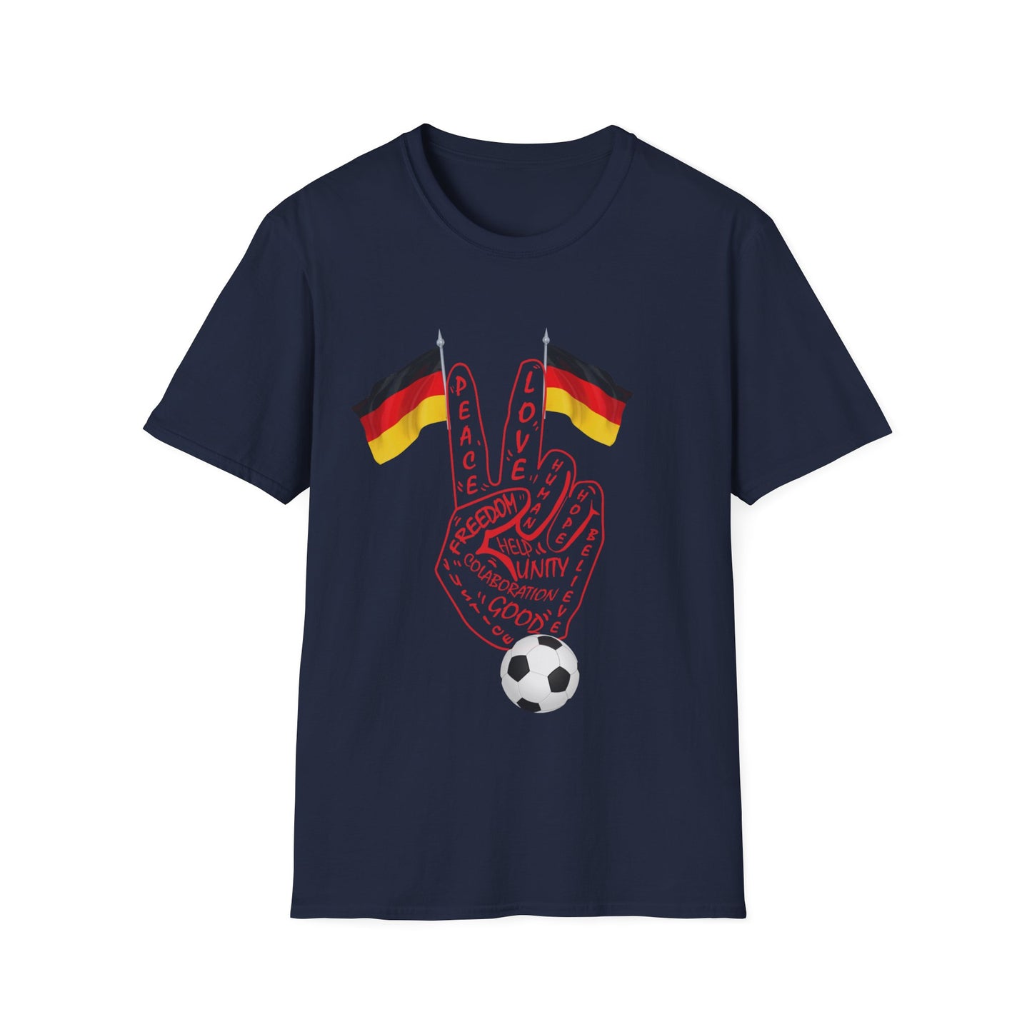 Deutschland für peace - Unisex T-Shirt nur für Frieden