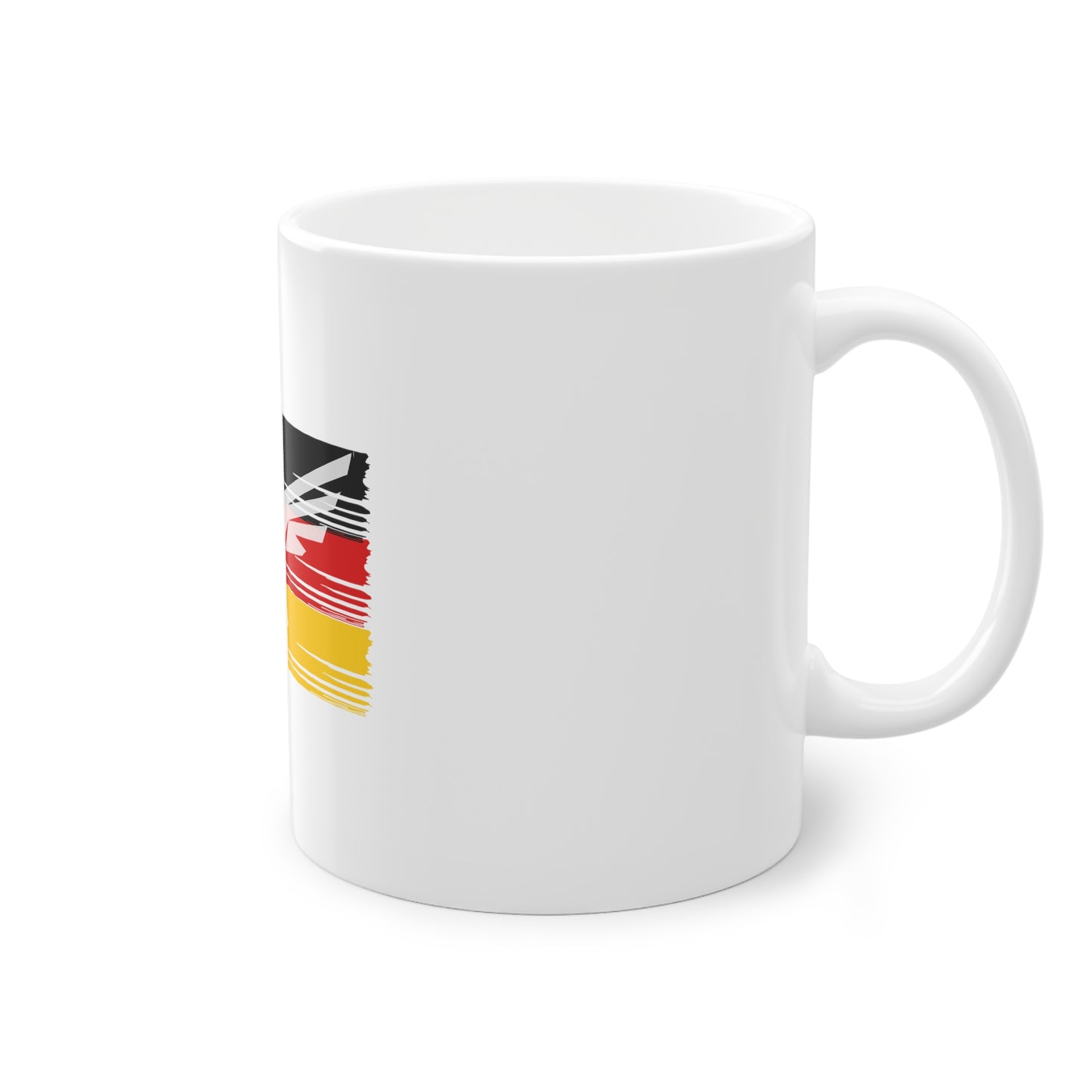 Deutscher fliegende Adler, ein Symbol für Frieden, Liebe und Einheit - auf Kaffeetassen bedruckt - Farbe: weiß, Standardtasse, groß 11 Unzen