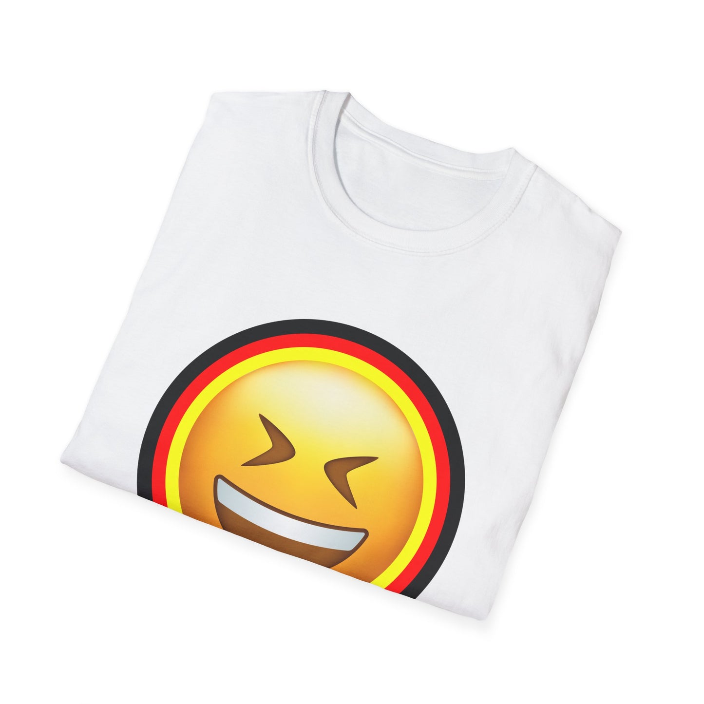 Lächeln im Stil, Haha, Humorvolle T-Shirt Designs aus Deutschland, Spaß haben, Lustige Momente mit einem Lachen tragen, Laugh like a German