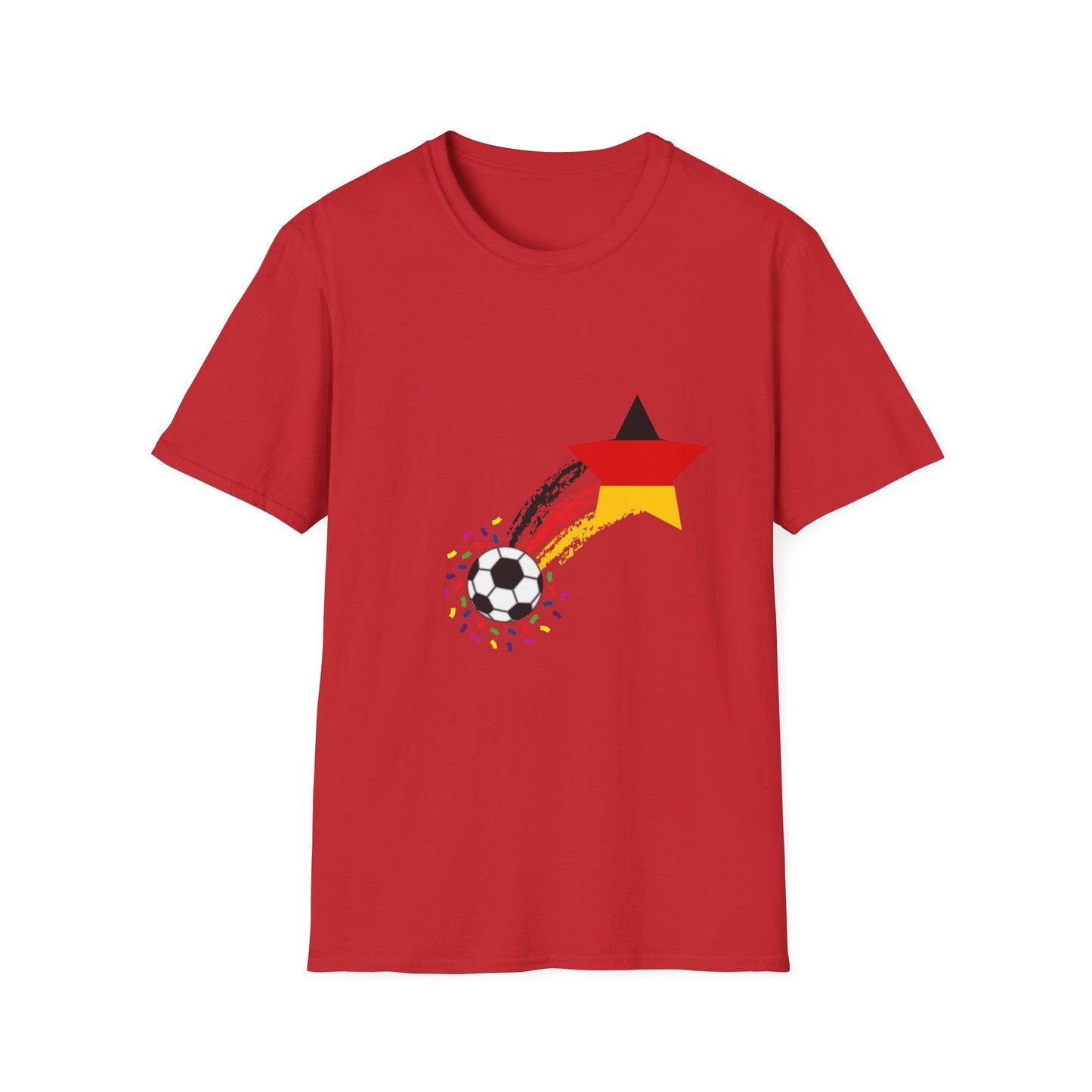 Deutsche Nationalmannschaft Fußballfan T-Shirts, Verschiede Designs, Unisex T-Shirt, Fanmotivtrikot, EM UEFA 2024 Siege, German Soccer Star