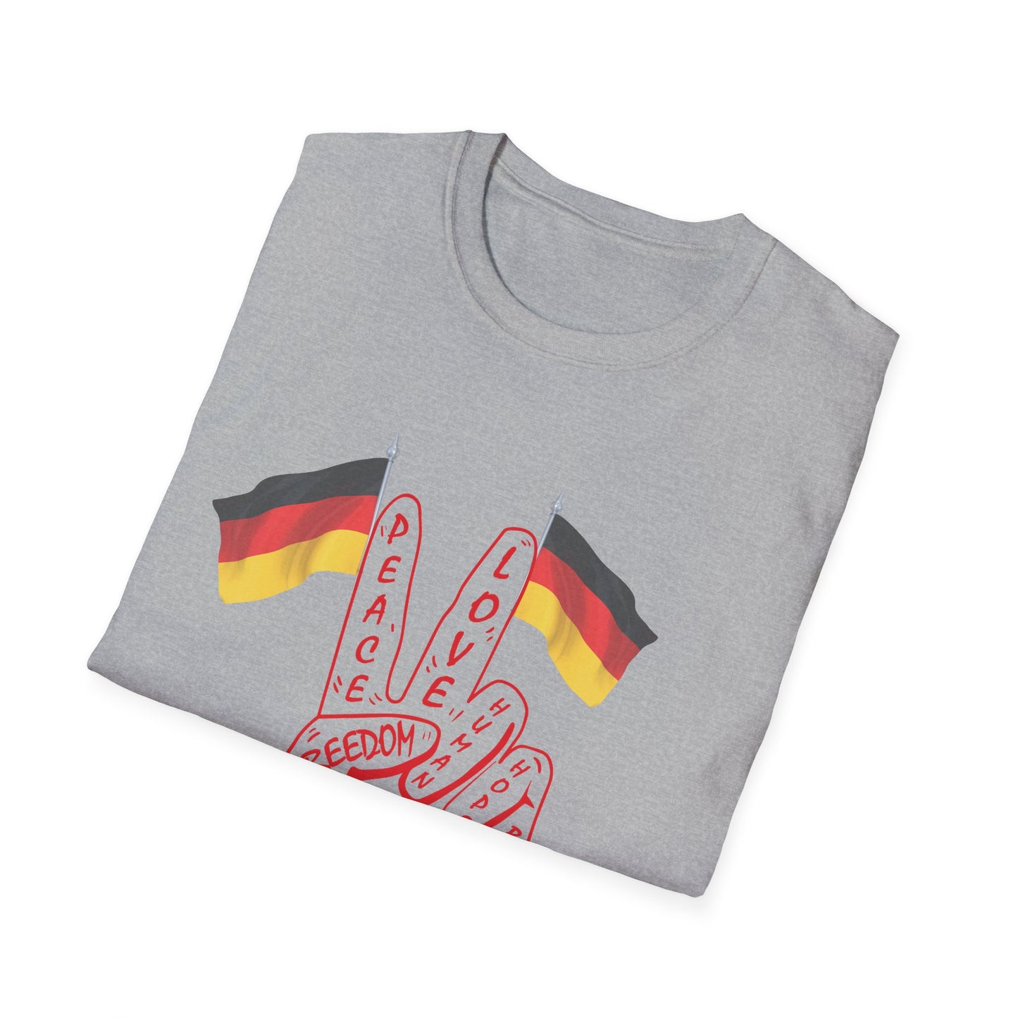 Deutschland für peace - Unisex T-Shirt nur für Frieden