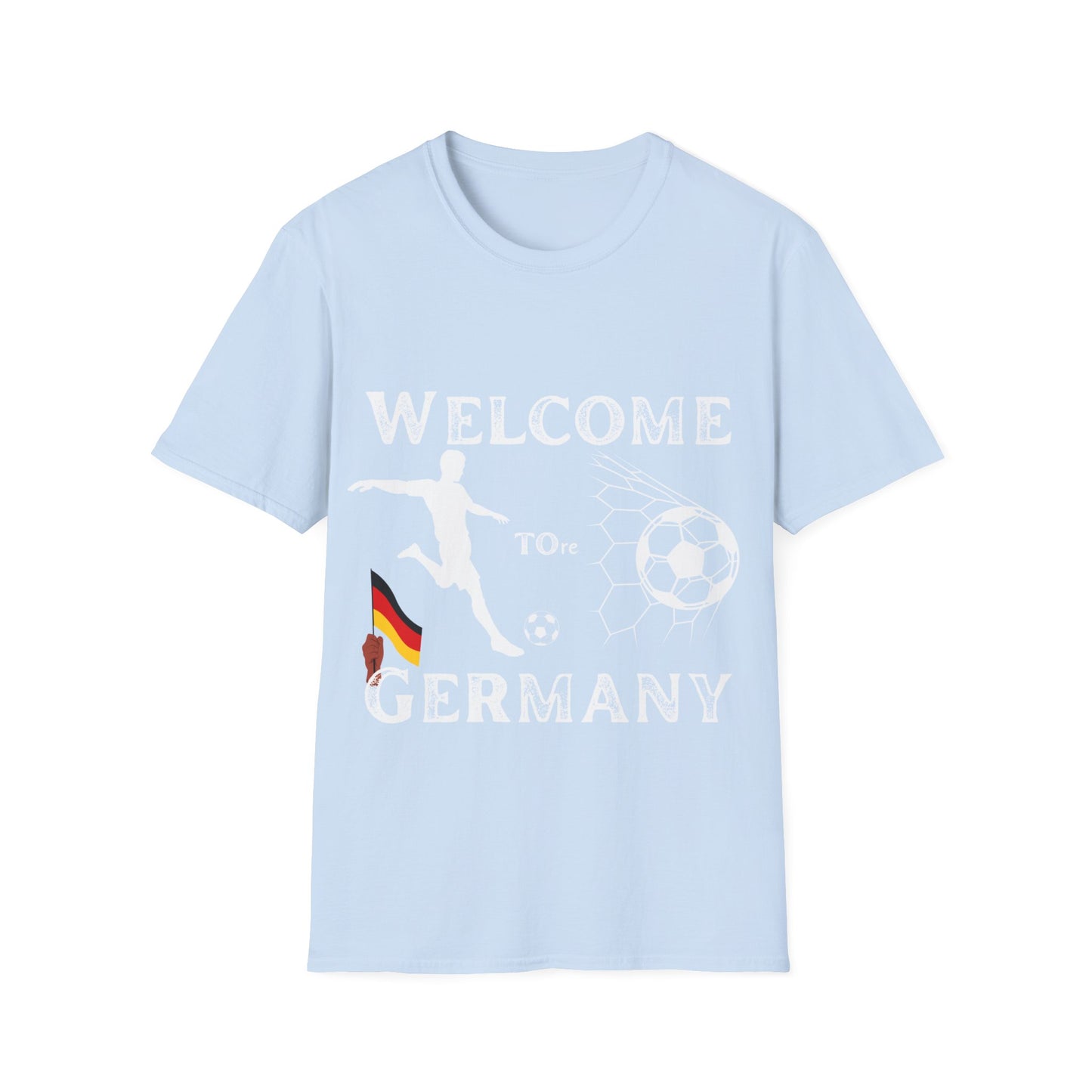 Willkommen in Deutschland, Welcome to Germany, Nationalmannschaft, Deutsche Fußballmotive, Unisex fan T-Shirt, EM UEFA 2024 Germany, Soccer