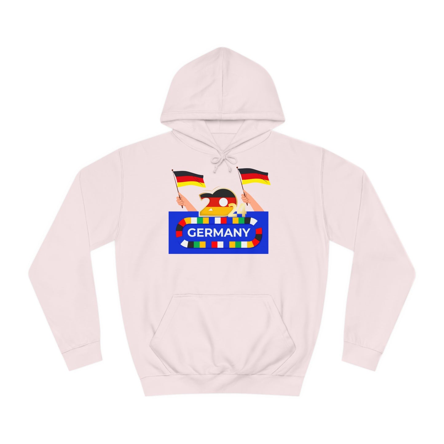 EM 2024 in Deutschland - Fußballs made in Deutschland -  Beidseitig auf top Qualität Hoodies bedruckt