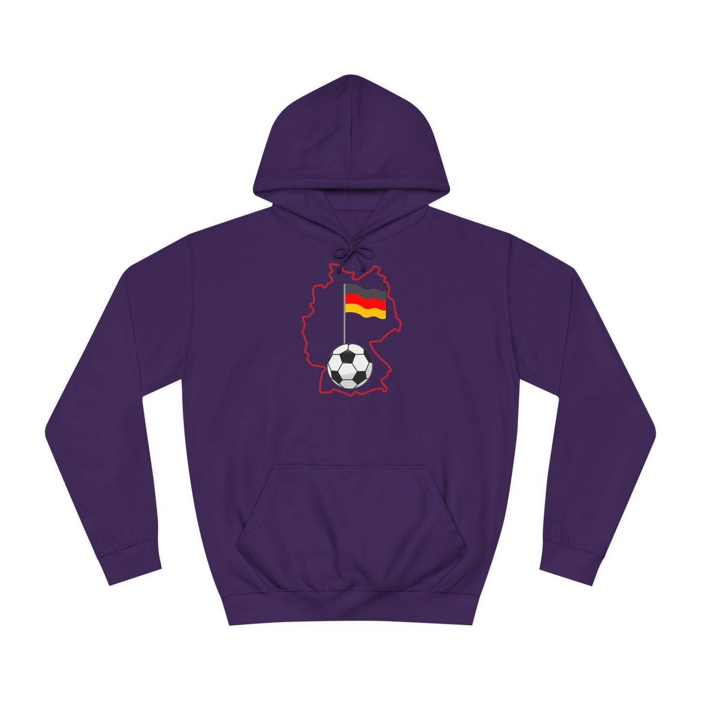 Erleben Sie die Schönheit und Leidenschaft des Fußballs in Deutschland - Beidseitig bedruckt - Hochwertige Unisex-Kapuzenpullover