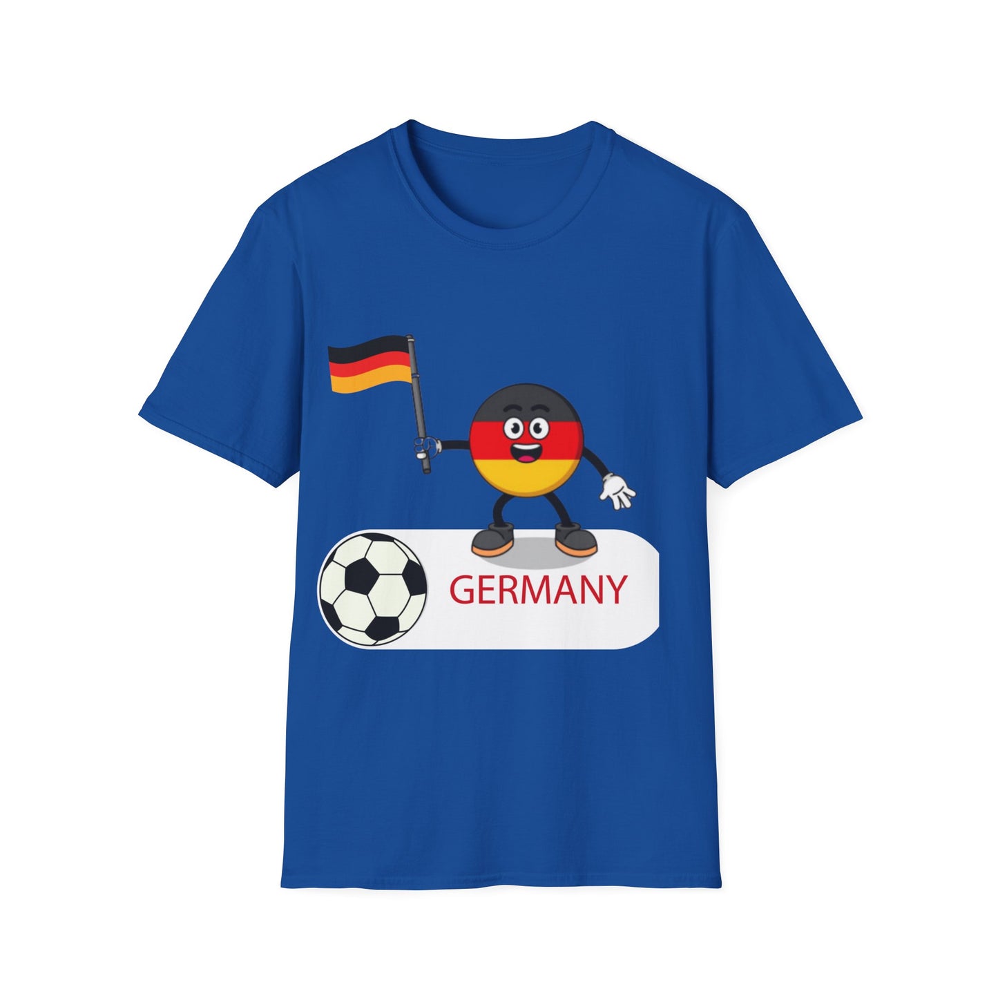 Allez deutsche Nationalmannschaft - Fußballfan Unisex T-Shirts, Deutsche Flagge, Fanmotivtrikot