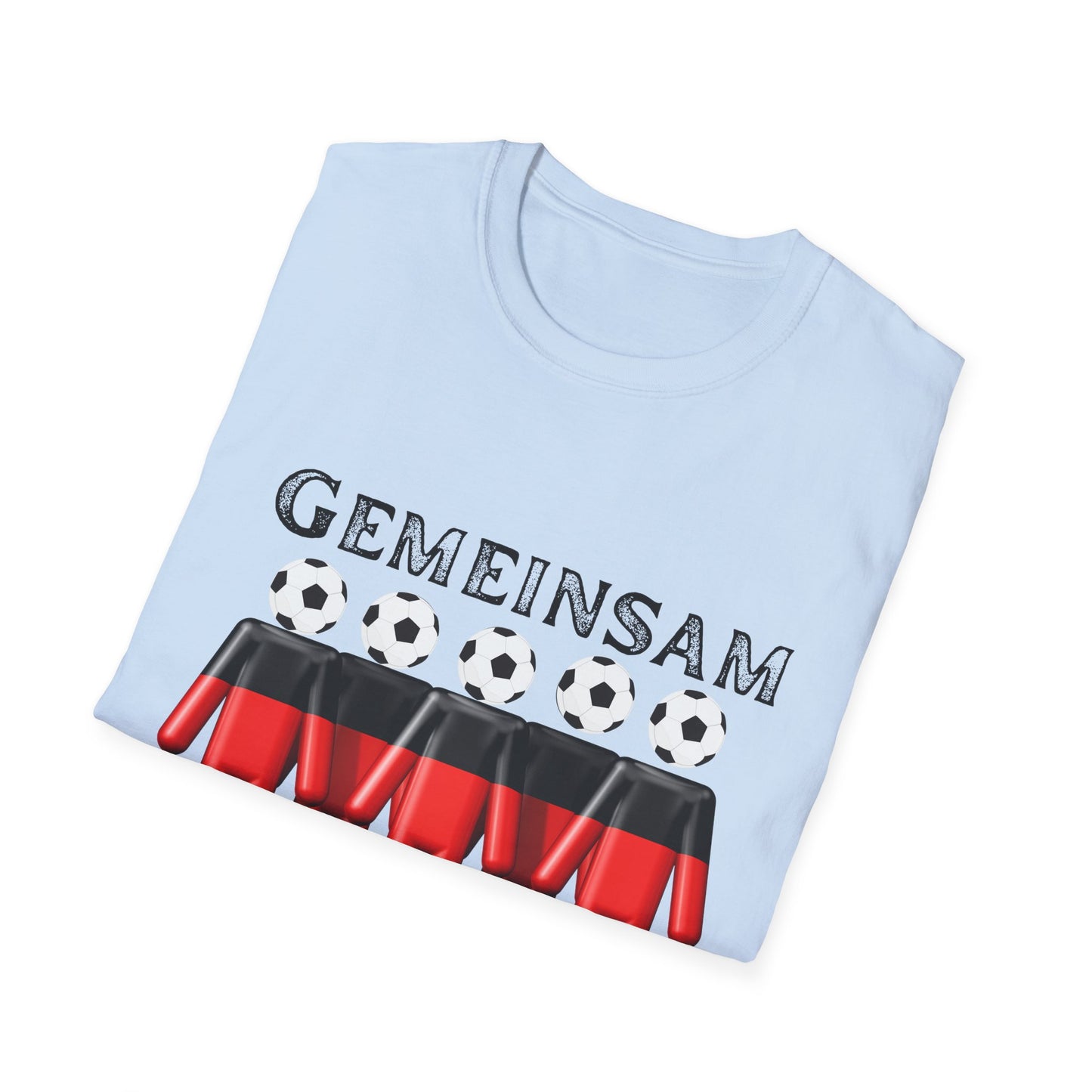 Gemeinsam für Deutsche Nationalmannschaft, Fußballfan T-Shirts, Fanmotivtrikot, Fan Unisex T-Shirt, EM UEFA 2024, Siege, German soccer team