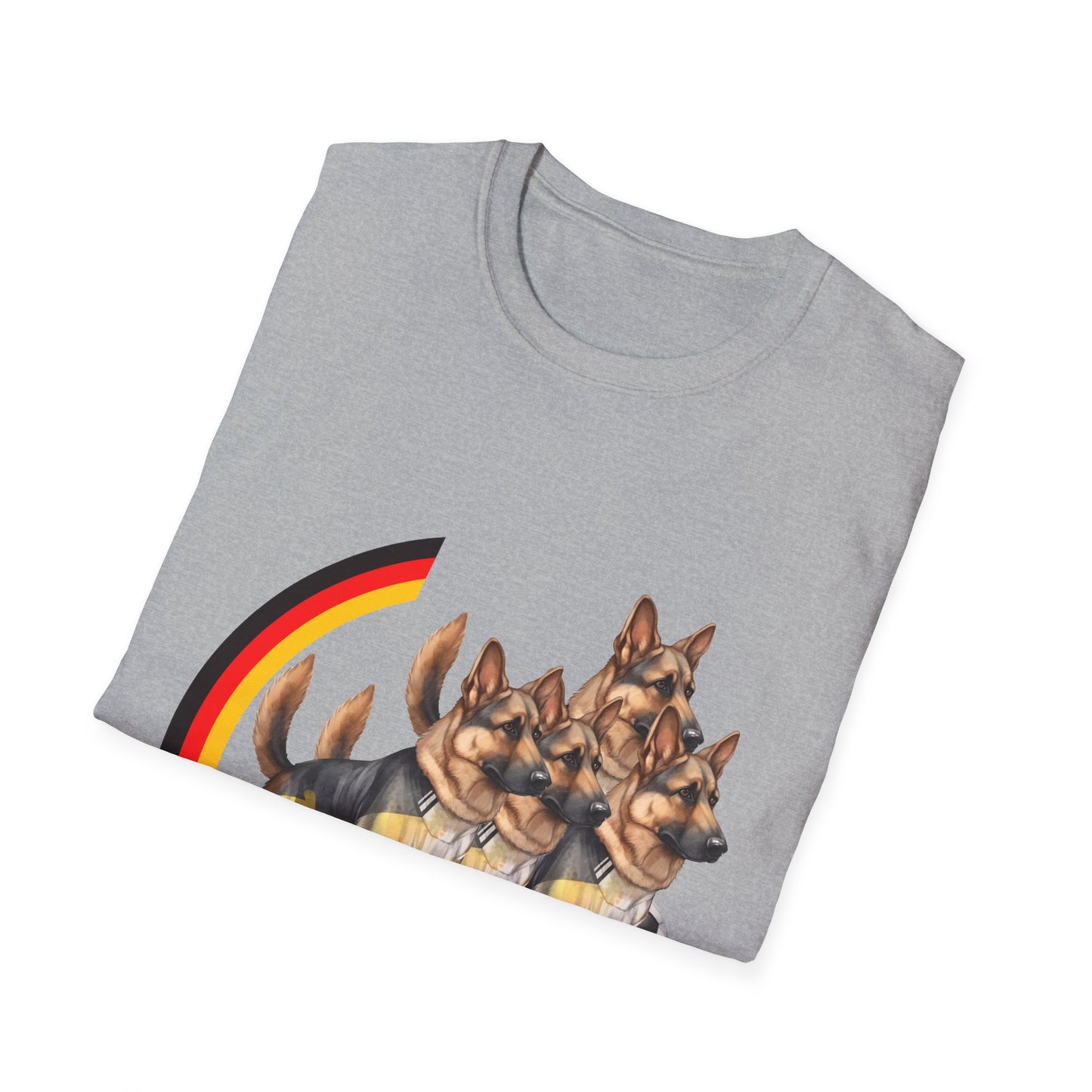 Unisex-T-Shirt, Deutschlands Bell-Brigade: Hunde in voller Unterstützung