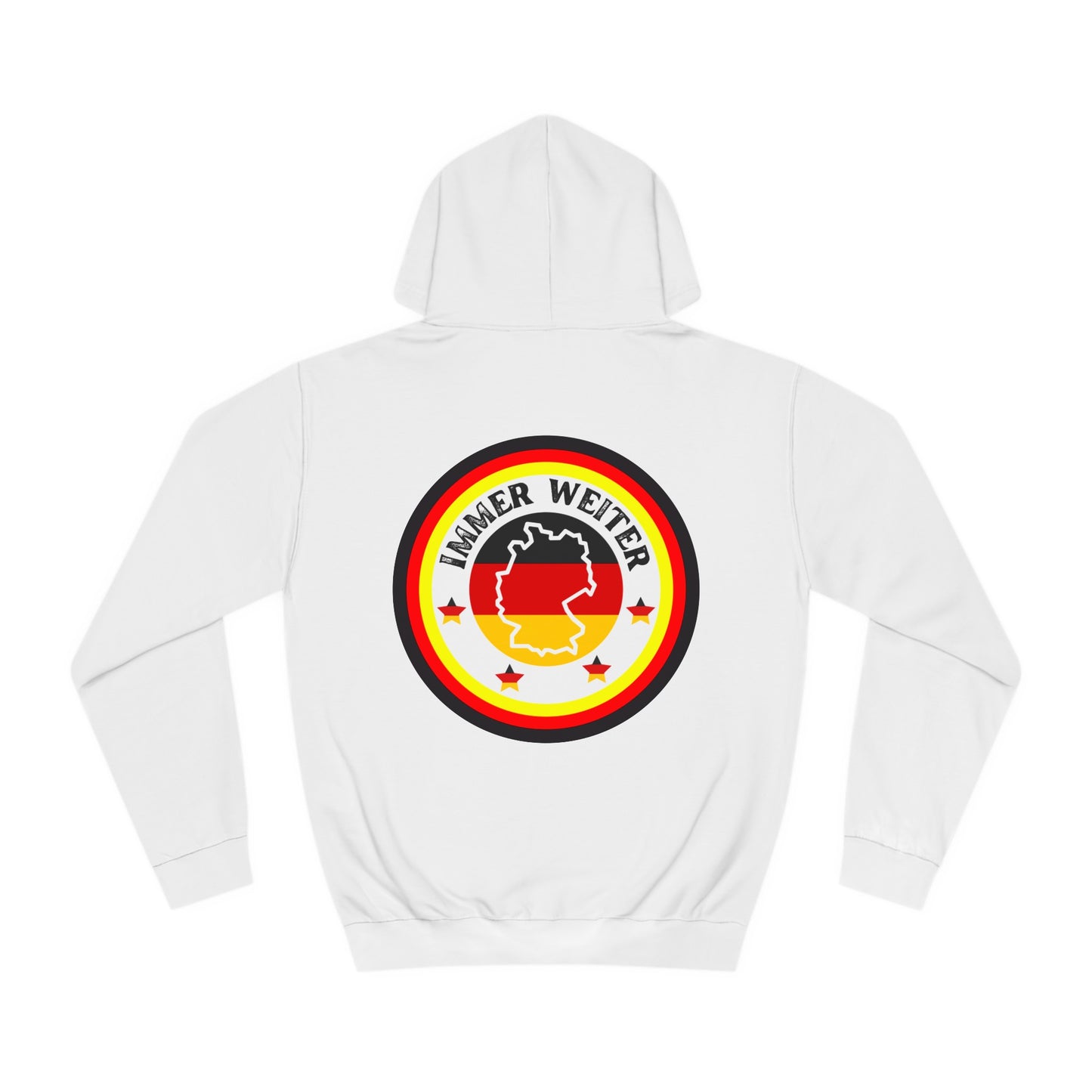 Einfach für Deutschland stehen -   Immer witer - Hochwertige Unisex-Kapuzenpullover - Beidseitig