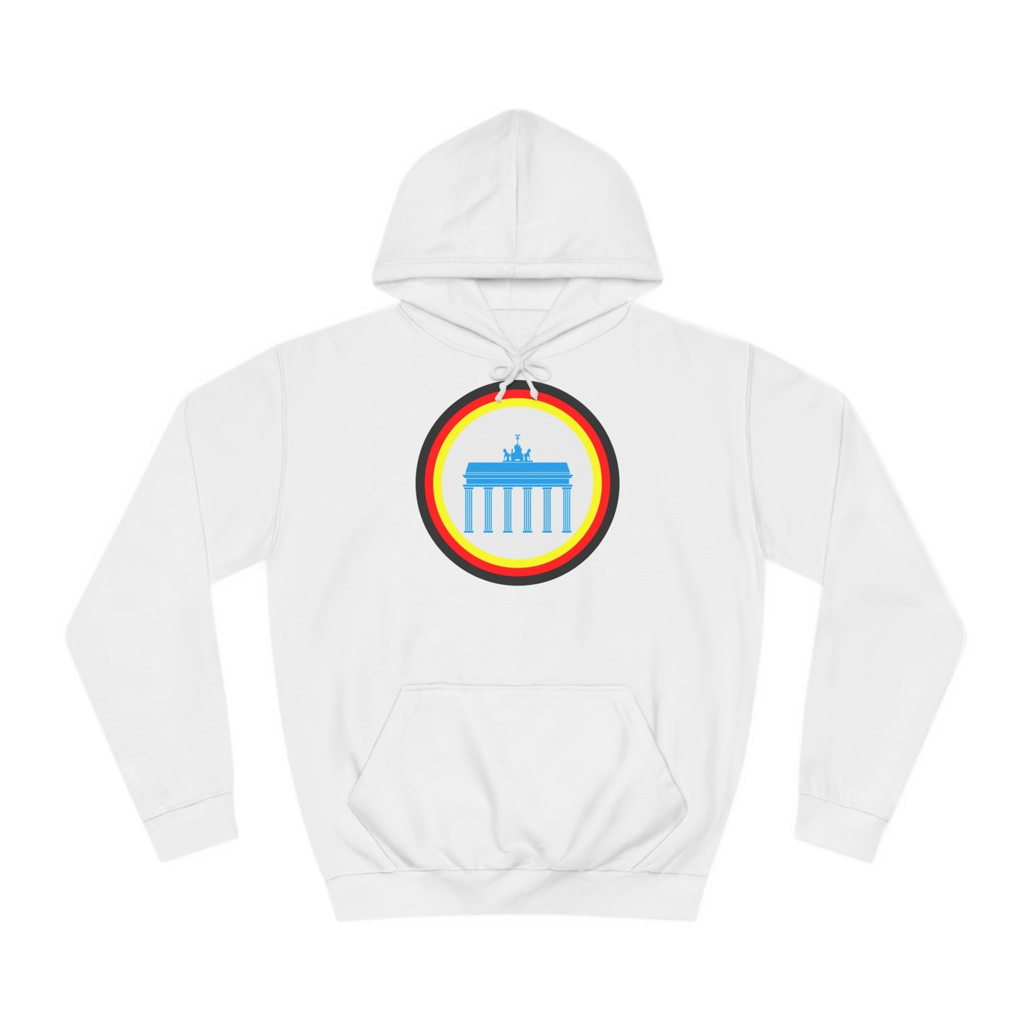 Brandenburger Tor auf Unisex-College-Hoodie, Kapuzenpullover,  beidseitig bedruckt