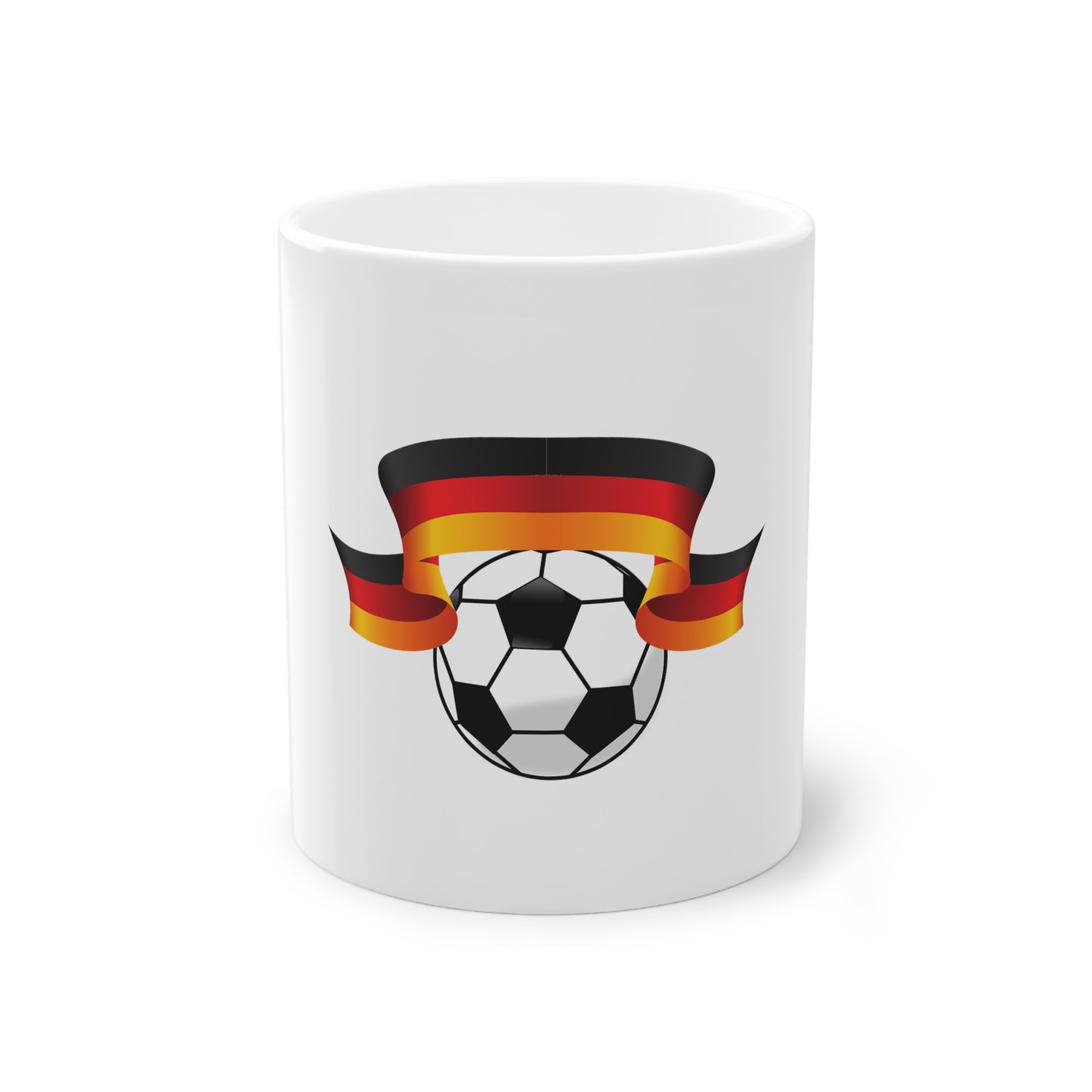 Soccer Deutschland - auf Kaffeetassen bedruckt - Farbe: weiß, Standardtasse, groß 11 Unzen