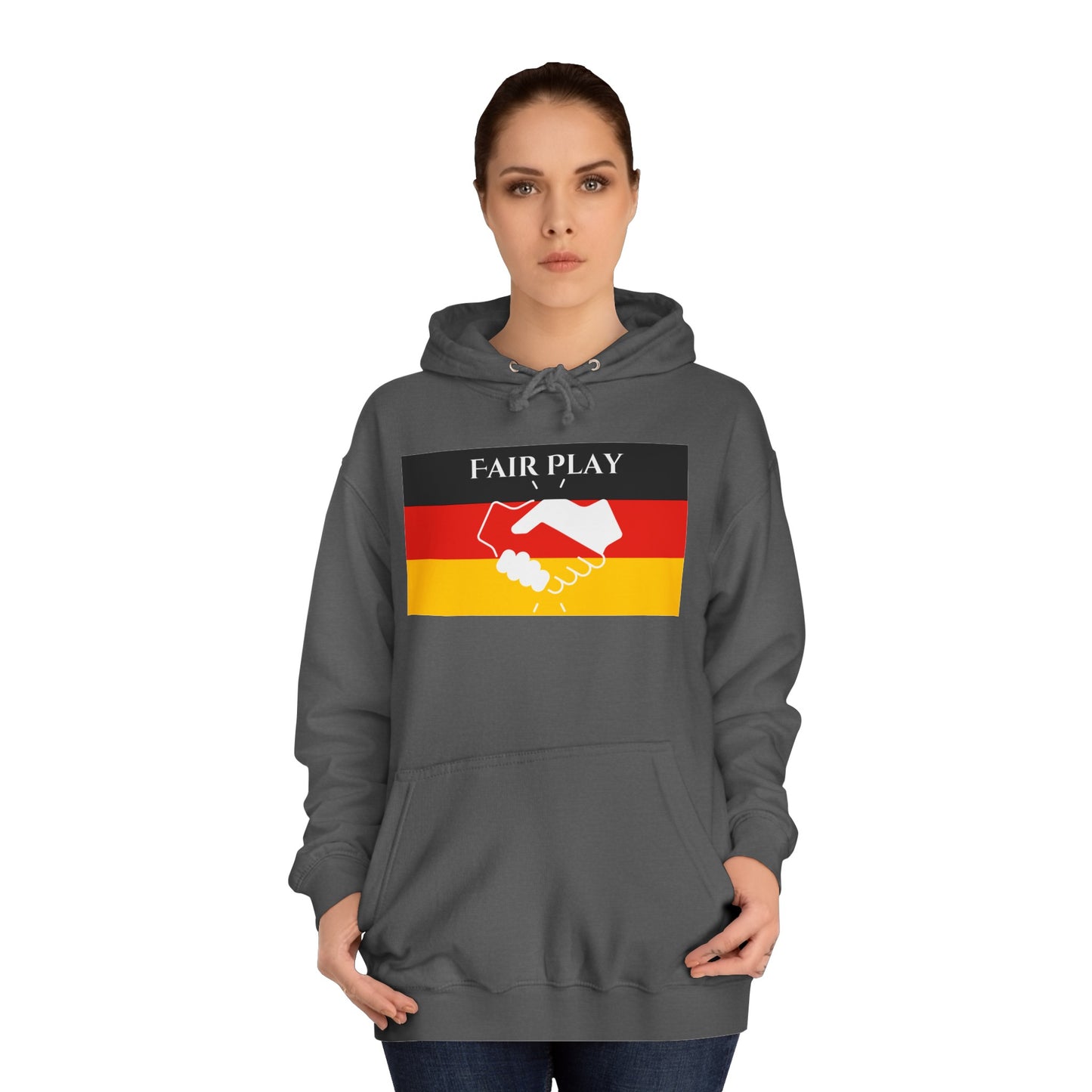 Hochwertige Hoodies - Fairplay für Deutschland - Beide Seiten gedruckt